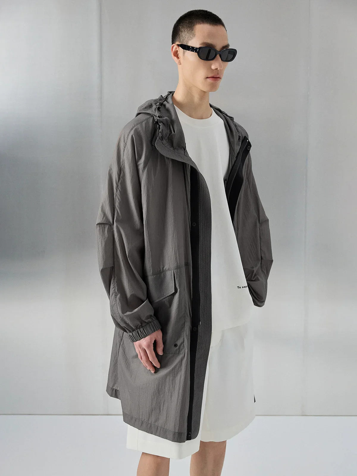 Ultralight Nylon Hooded Parka