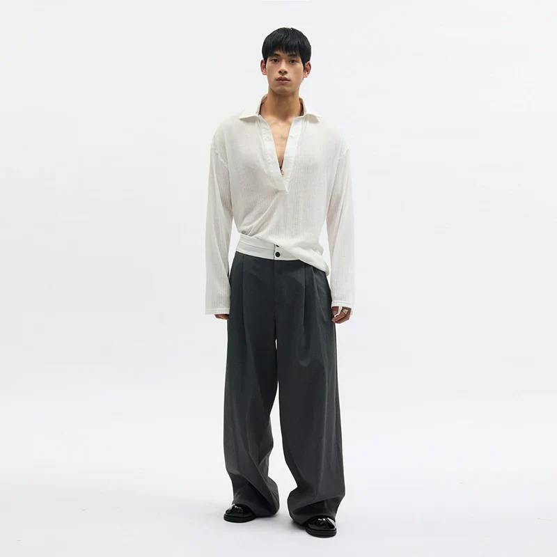 Unisex Wide-Leg Trousers - Image 3