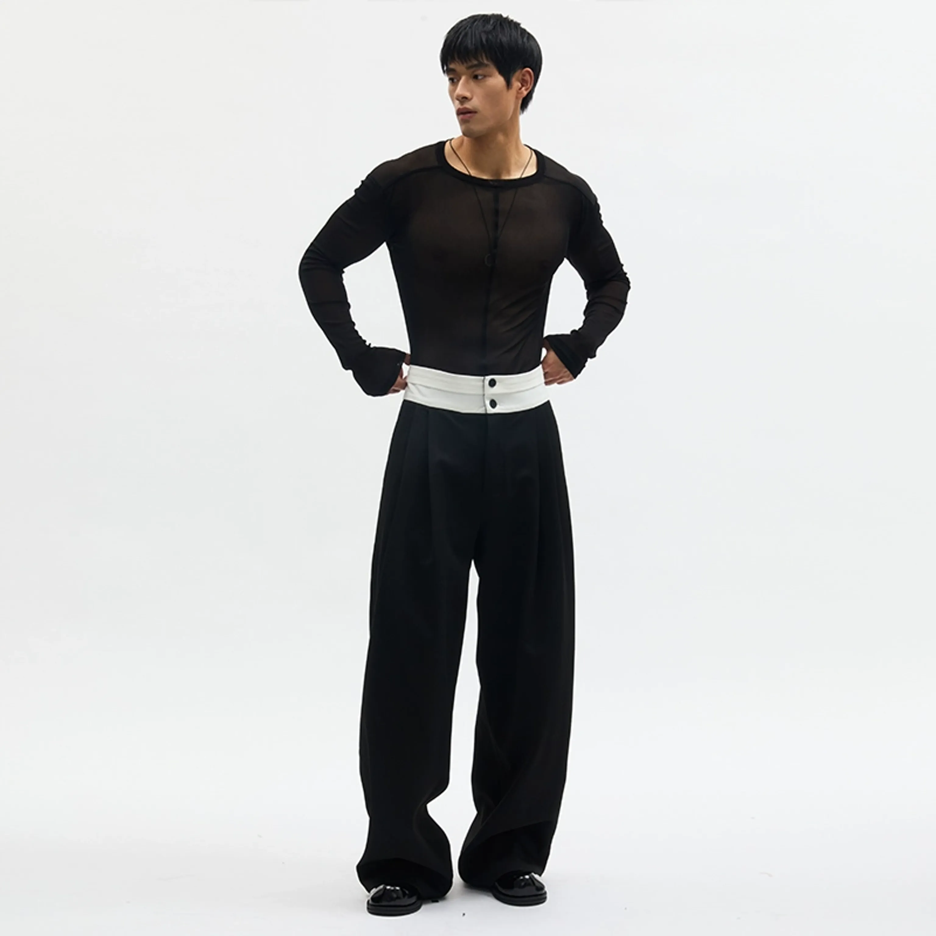 Unisex Wide-Leg Trousers - Image 6