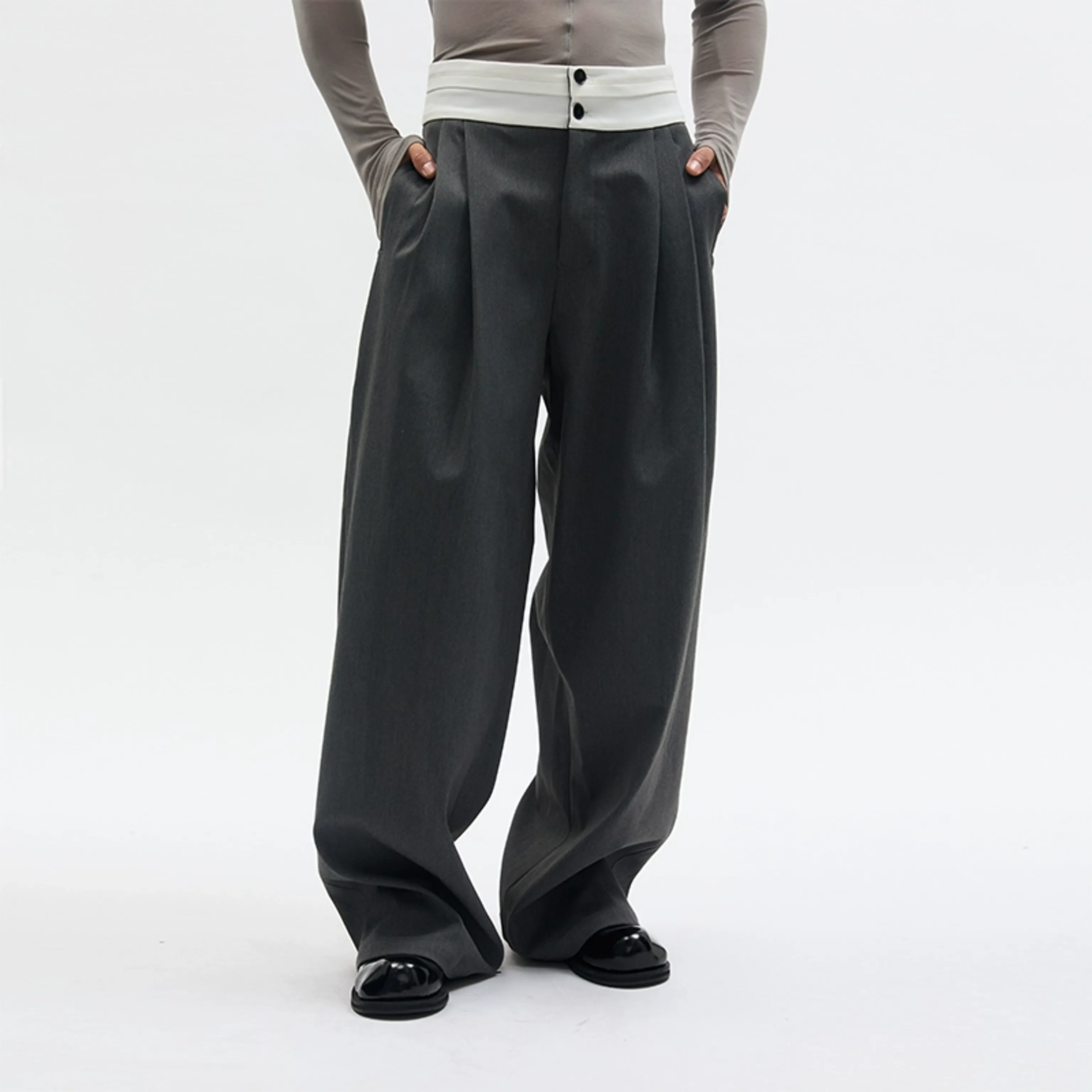 Unisex Wide-Leg Trousers - Image 7
