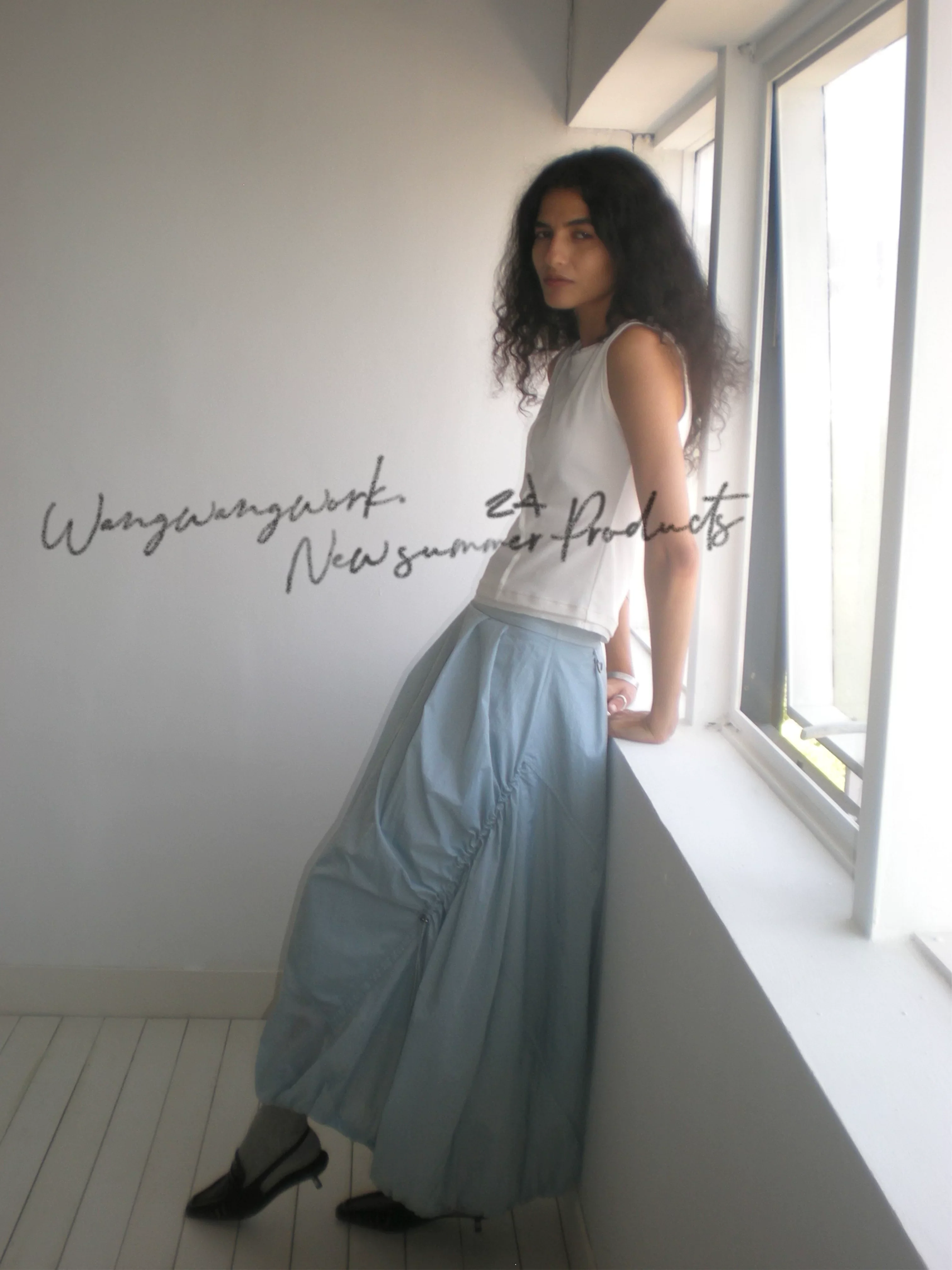 UPF 40+ Drawstring Balloon Maxi Skirt - Image 5