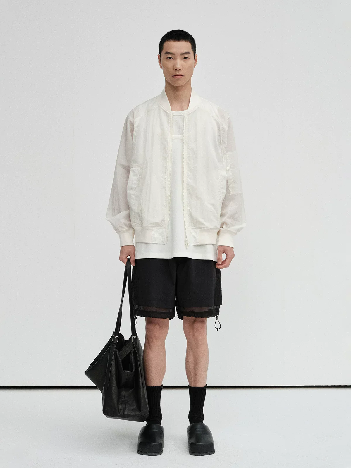 UPF50+ Textured Nylon Zip Bomber