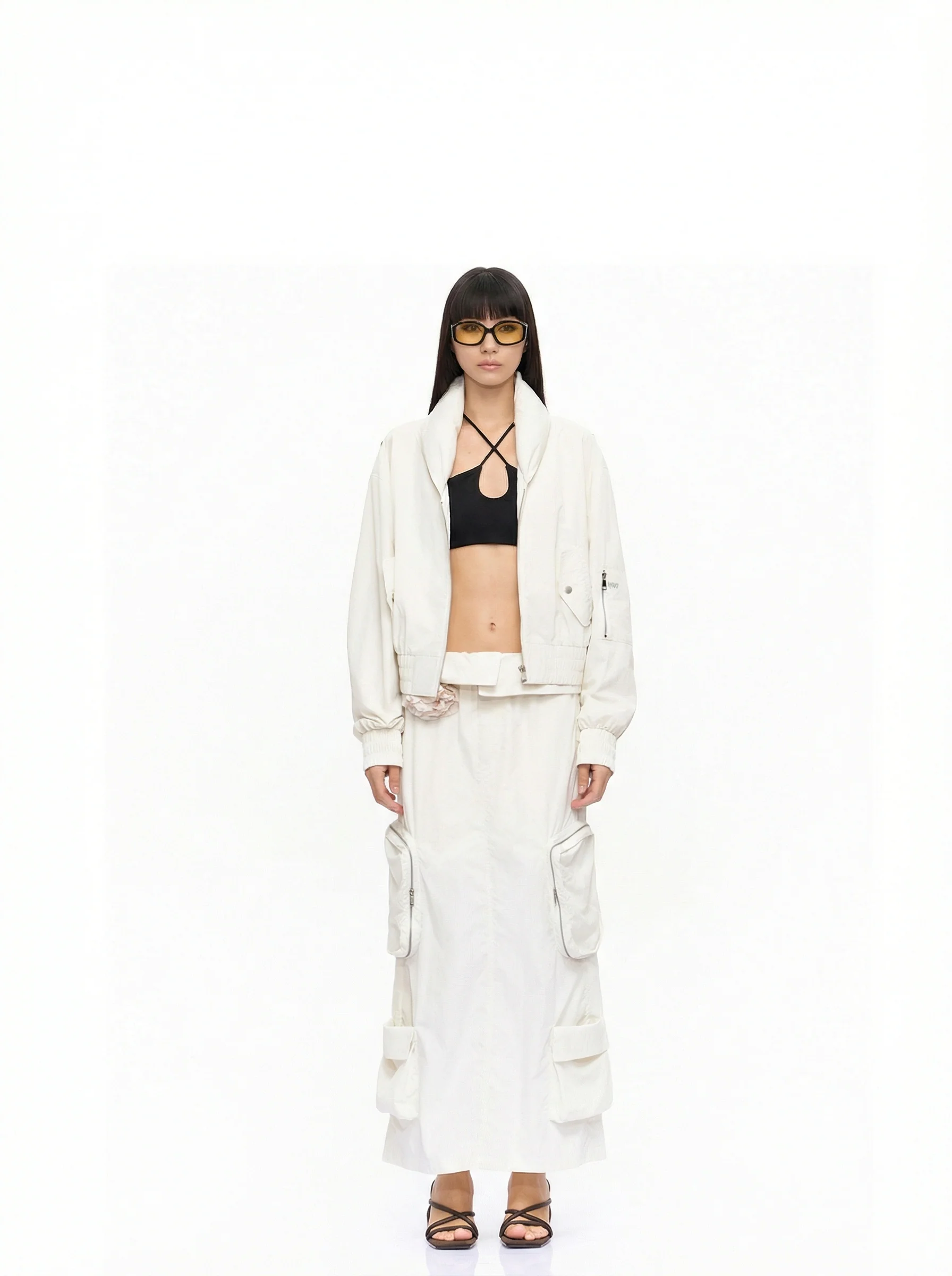 Utility Pocket Maxi Skirt