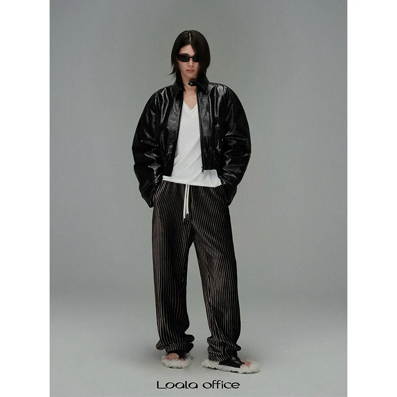 V-Neck Drape Long-Sleeved Top - Image 3