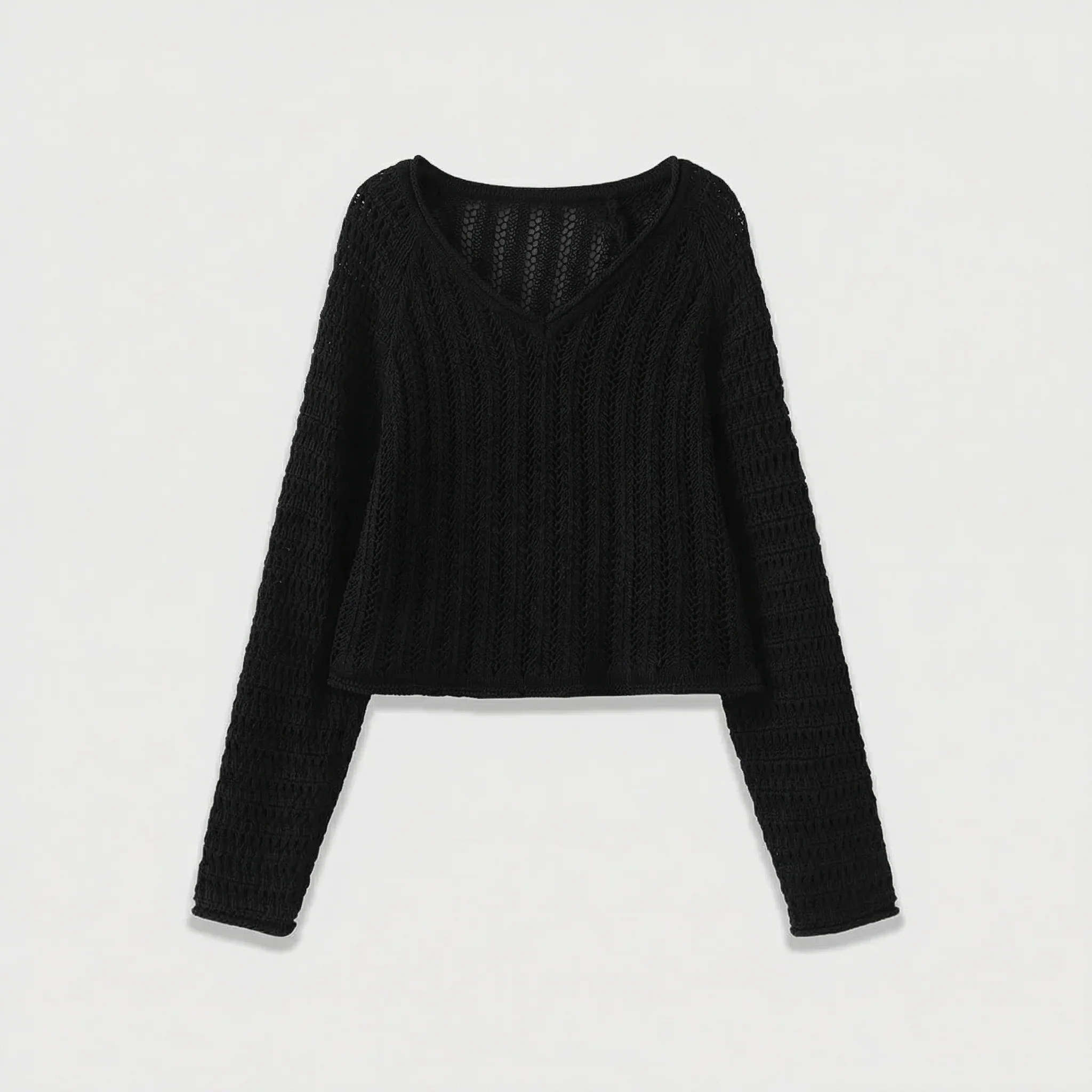 V-Neck Knit Ensemble - Image 3