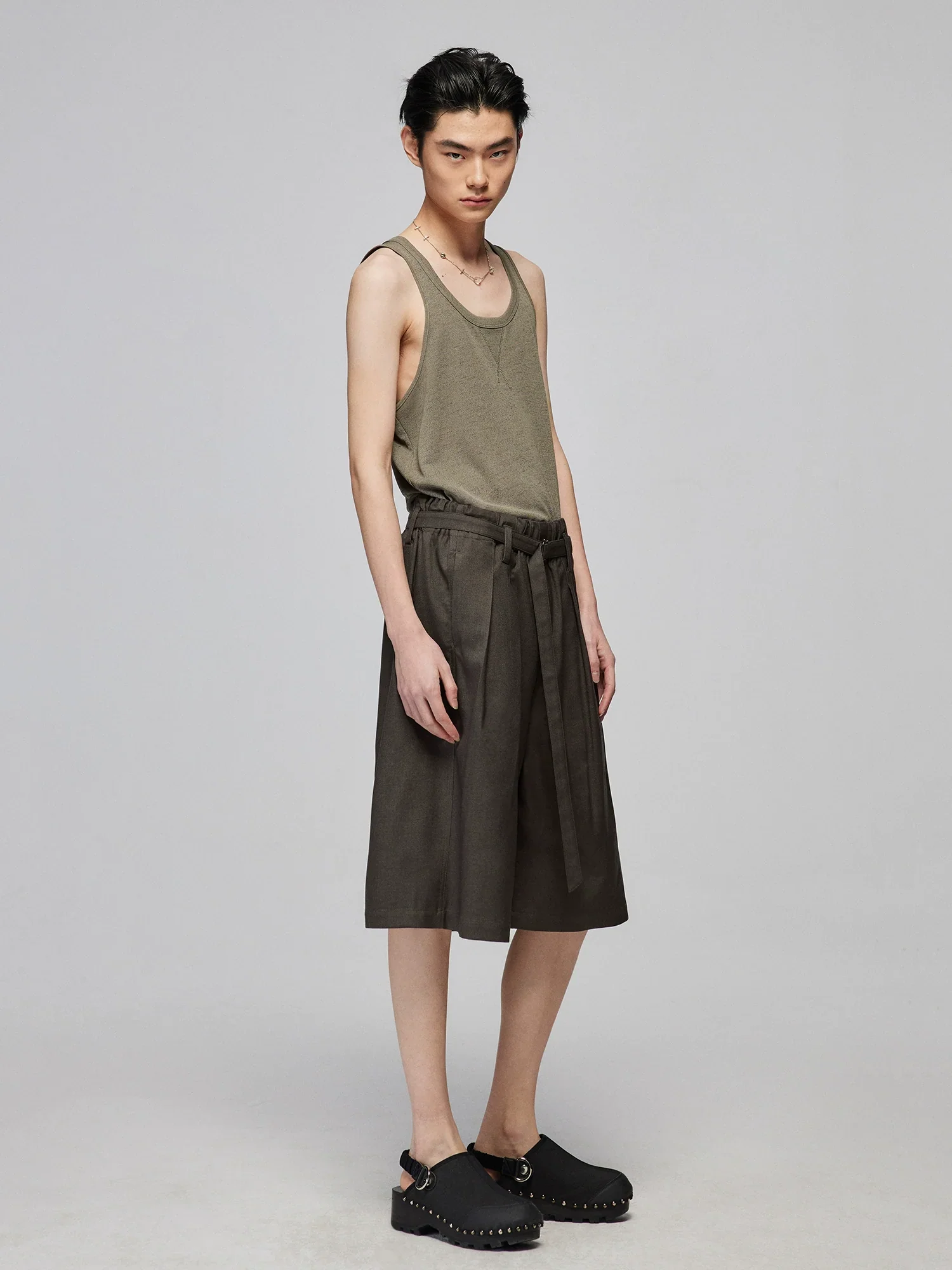 V-Stitch Scoop Neck Knit Tank - Image 2