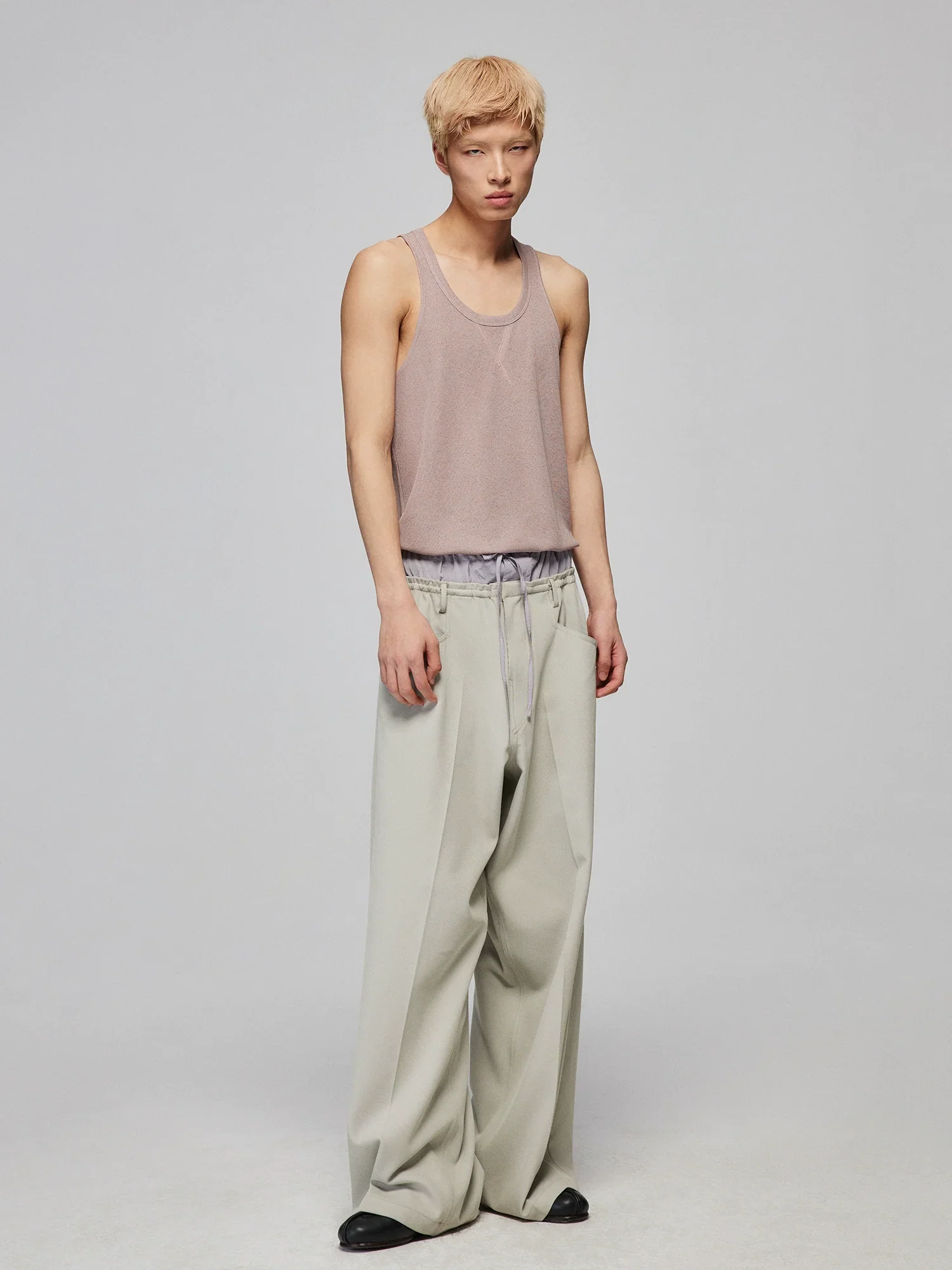 V-Stitch Scoop Neck Knit Tank - Image 4