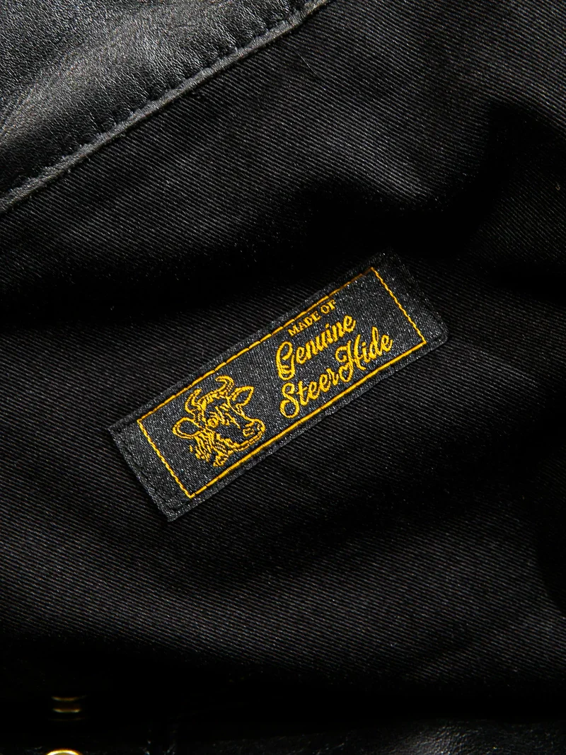 Vegetable-Tanned Calfskin Motorcycle Jeans - Image 4