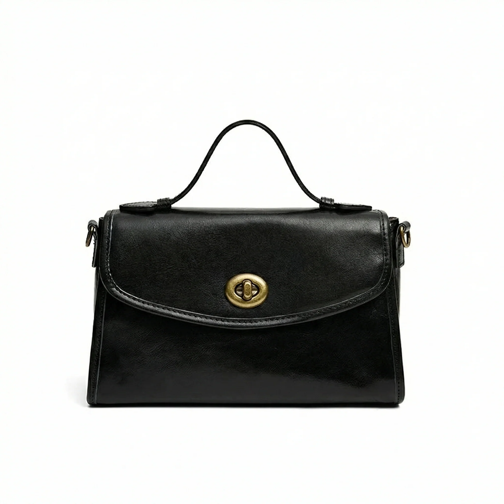Vegetable-Tanned Cowhide Messenger Bag - Image 4