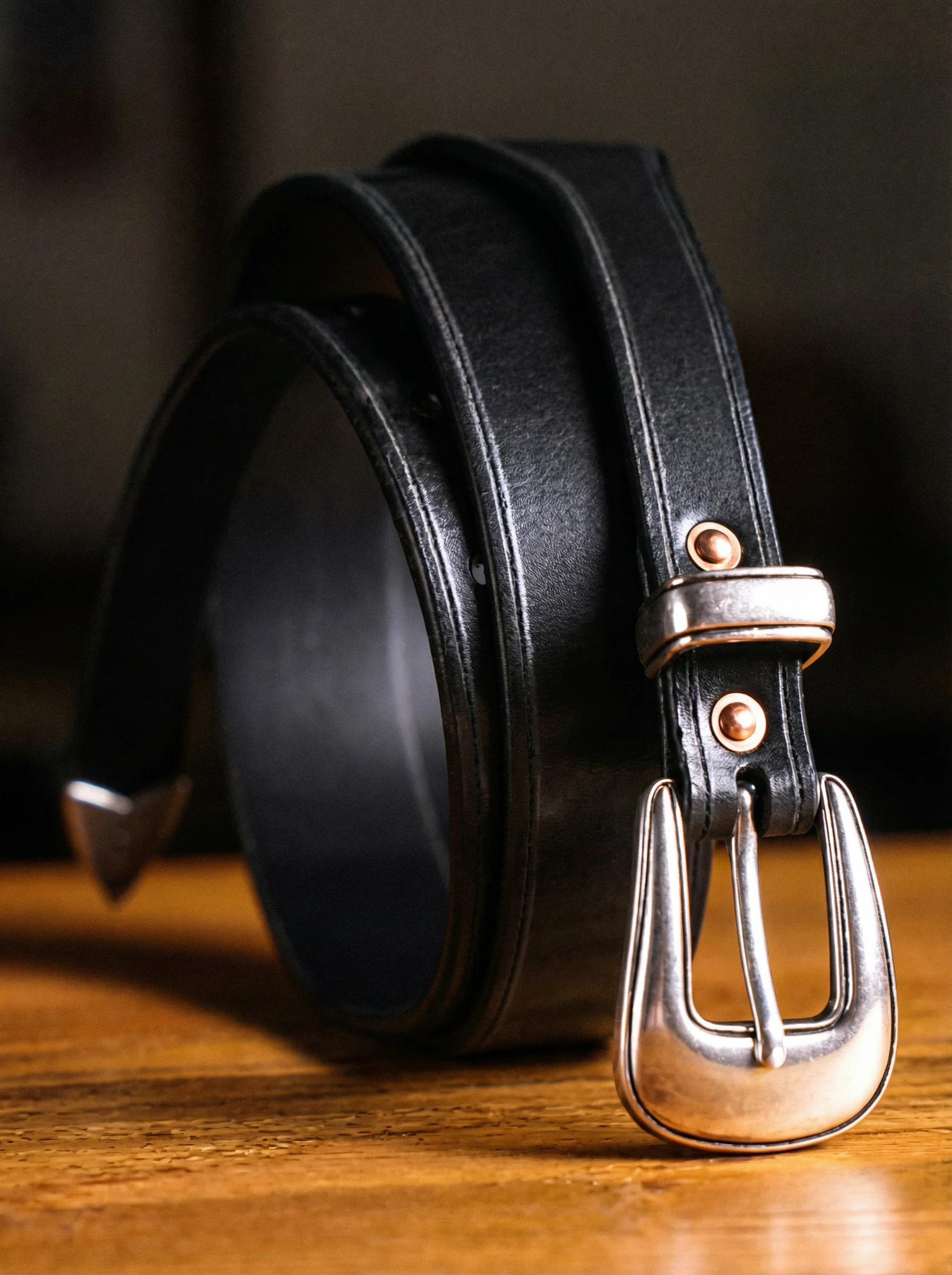 Vegetable-Tanned Leather Belt - Image 8