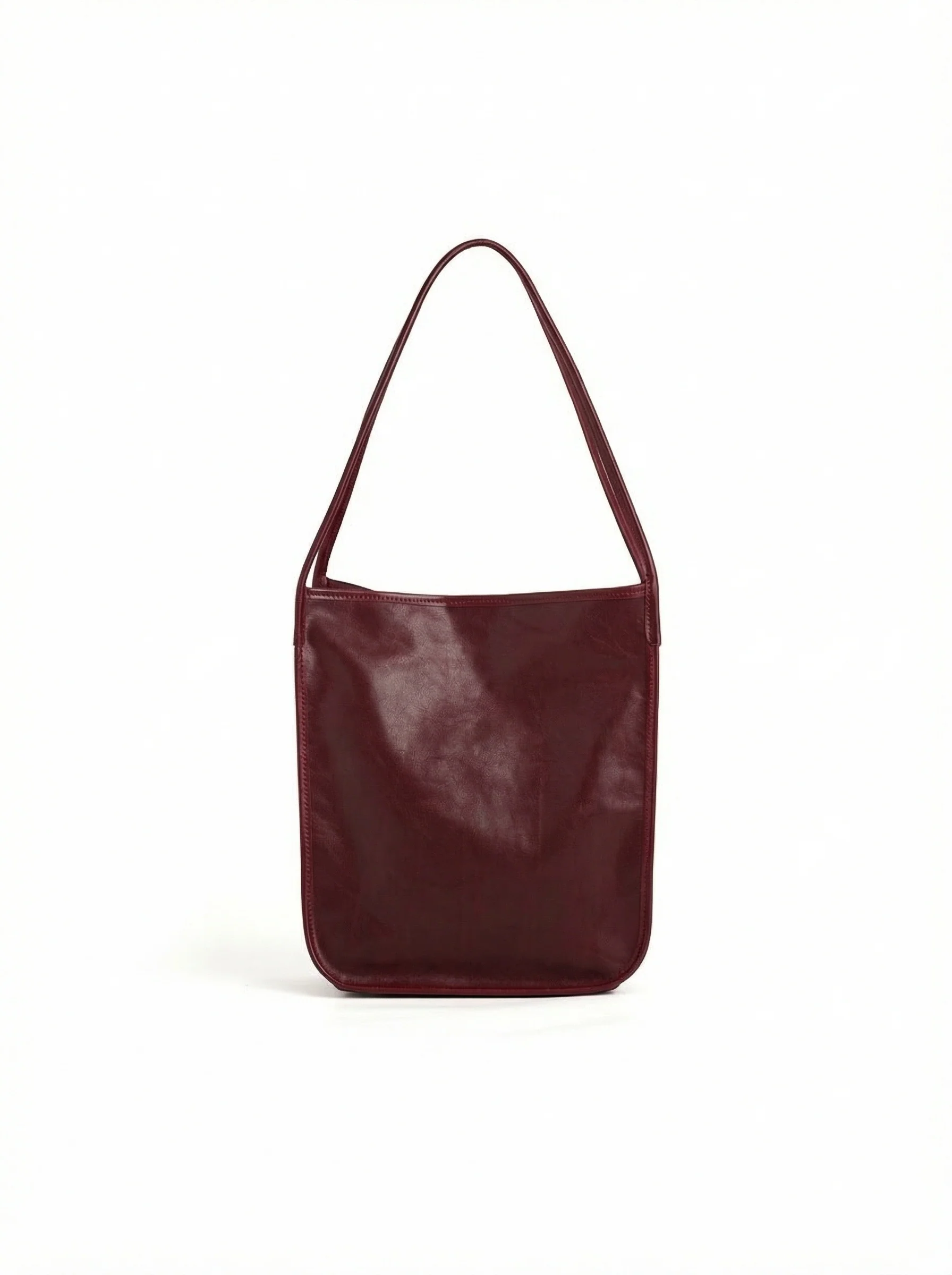 Vegetable-Tanned Leather Tote - Image 3