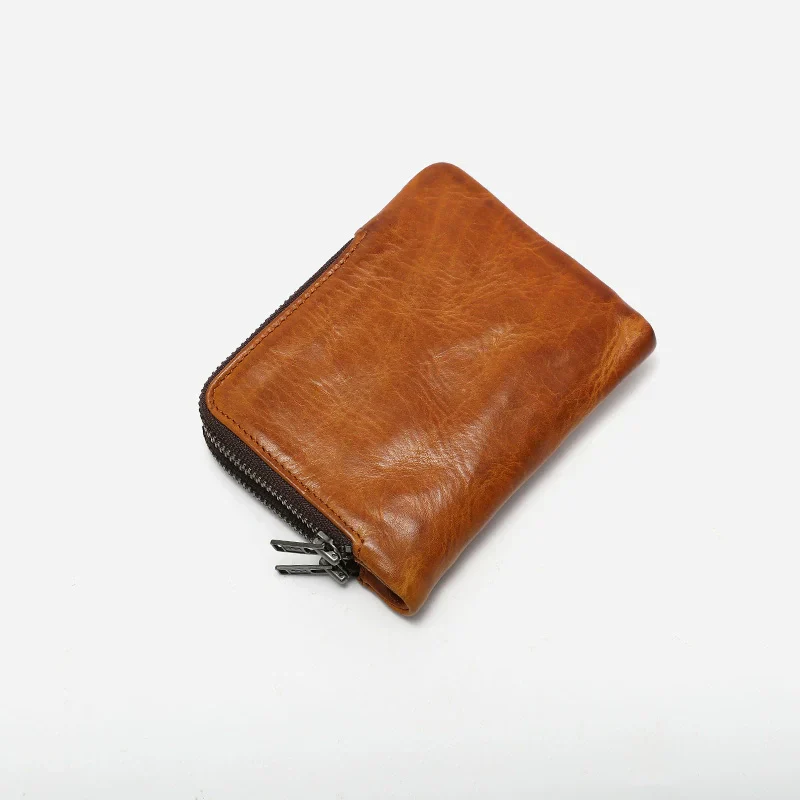Vegetable-Tanned Leather Zip-Around Wallet - Image 6