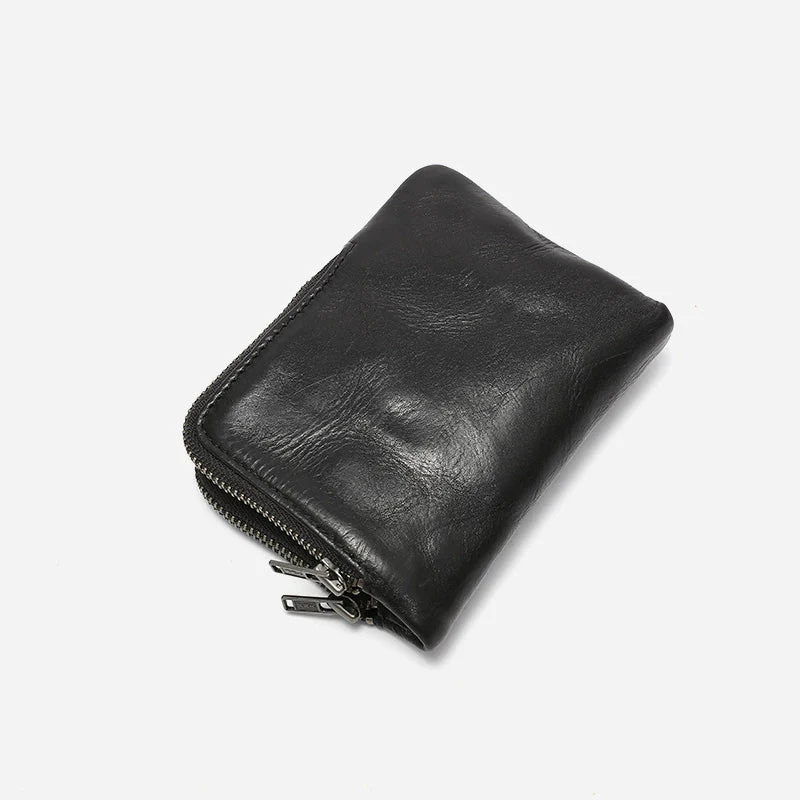 Vegetable-Tanned Leather Zip-Around Wallet - Image 7