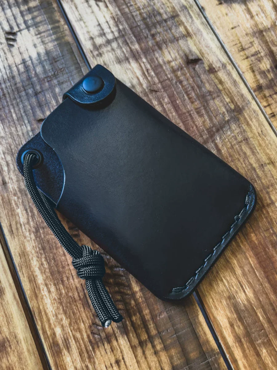 Vegetable-Tanned Top-Grain Leather Card Holder - Image 3