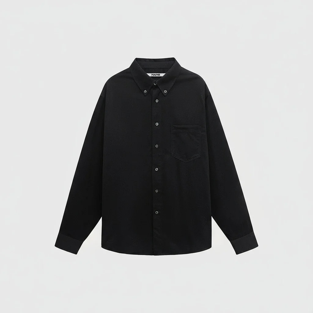 Velvet Cotton Wool-Modal Button-Down Shirt - Image 3