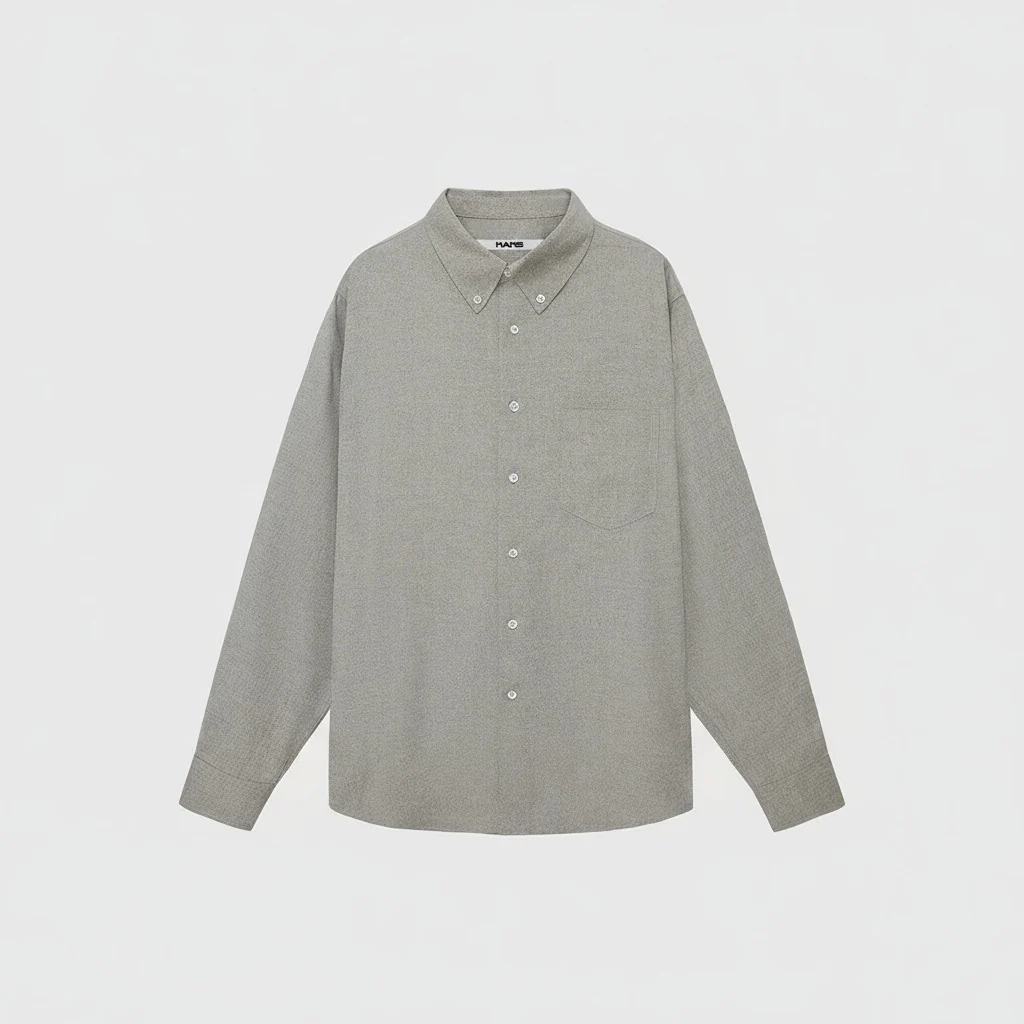 Velvet Cotton Wool-Modal Button-Down Shirt - Image 4
