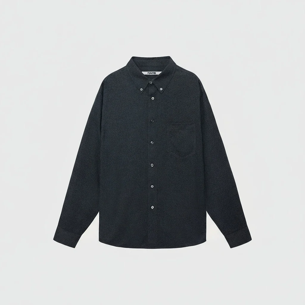 Velvet Cotton Wool-Modal Button-Down Shirt - Image 7