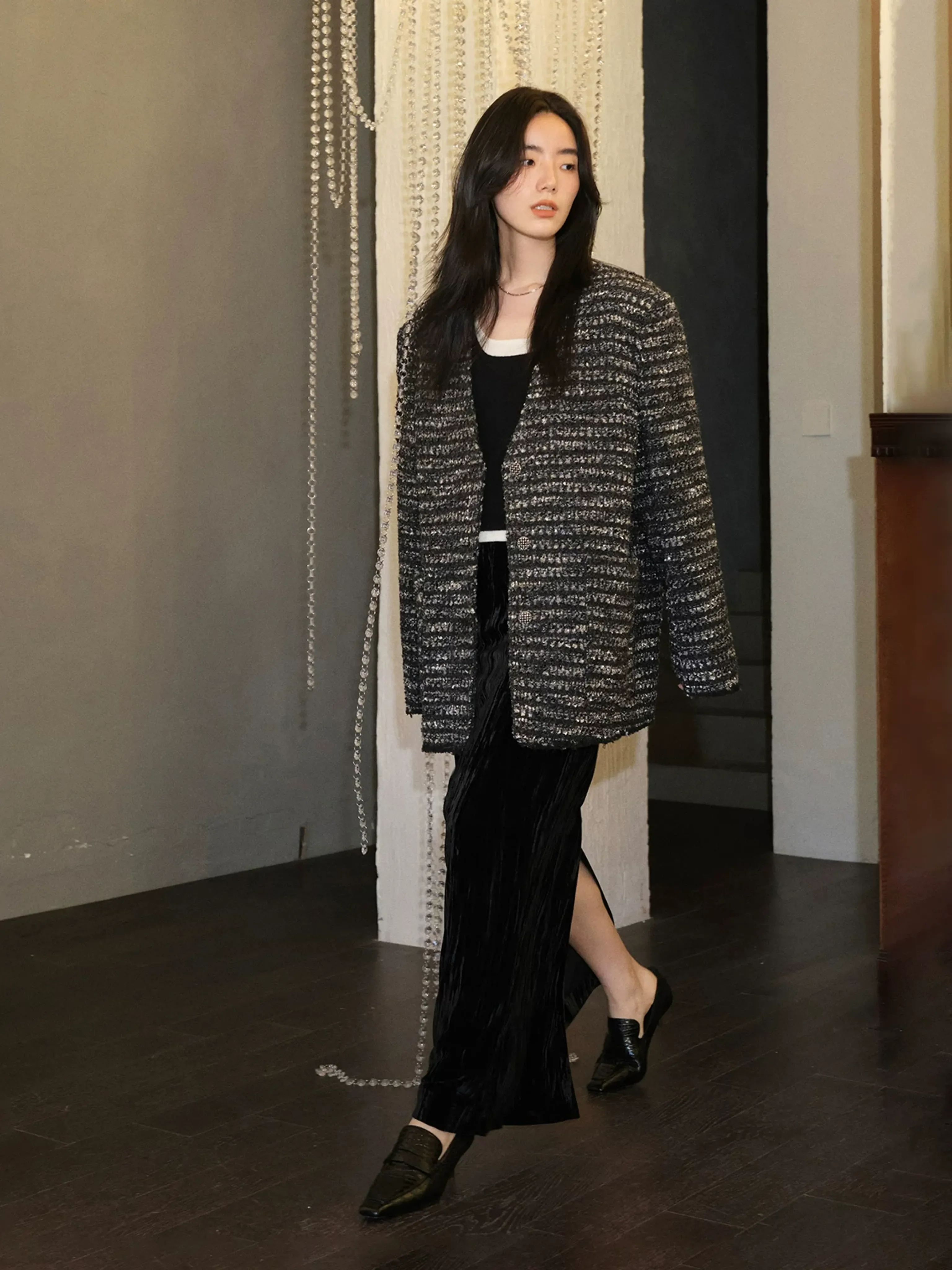 Velvet Maxi Skirt - Image 6