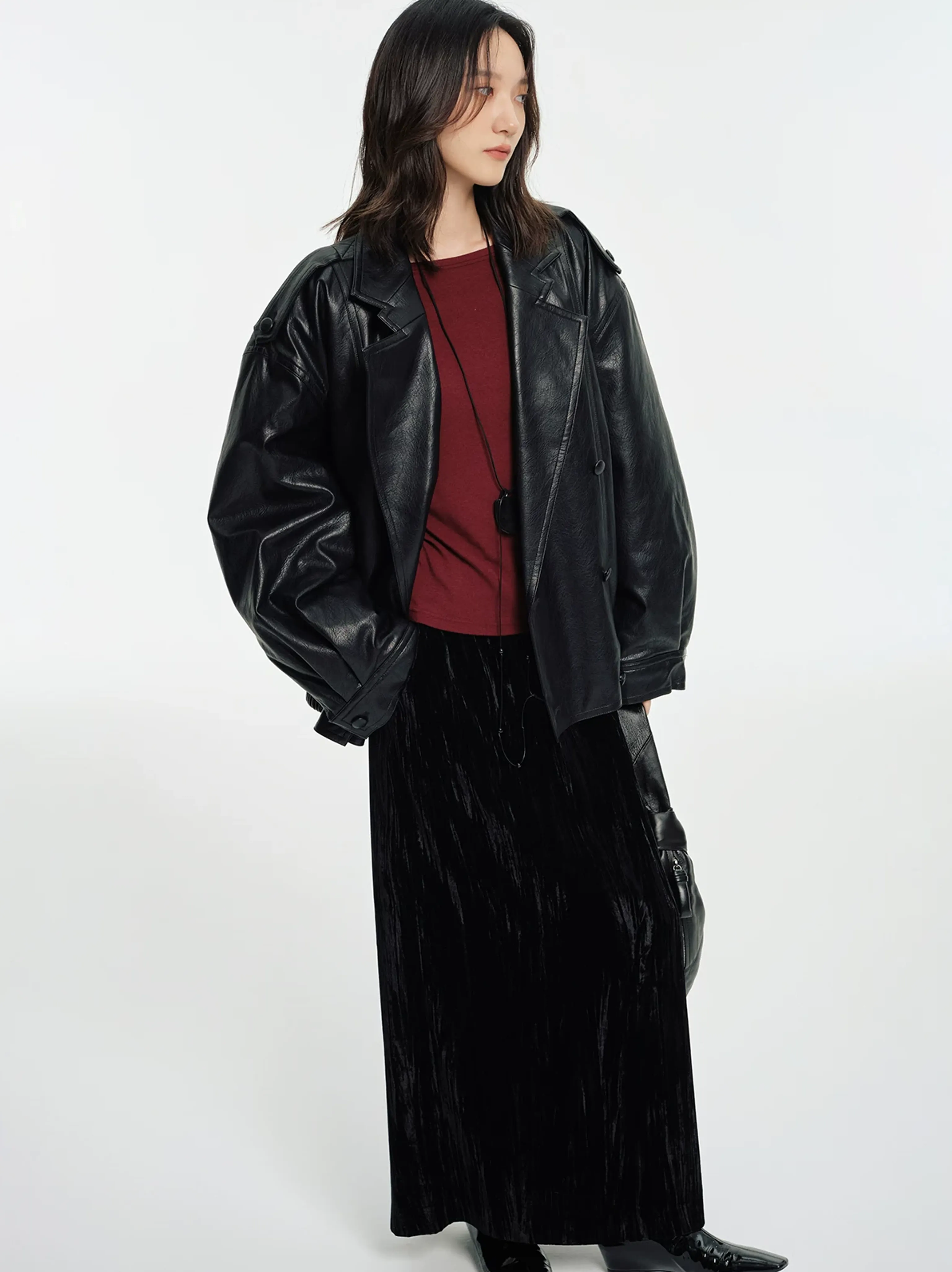 Velvet Maxi Skirt - Image 7