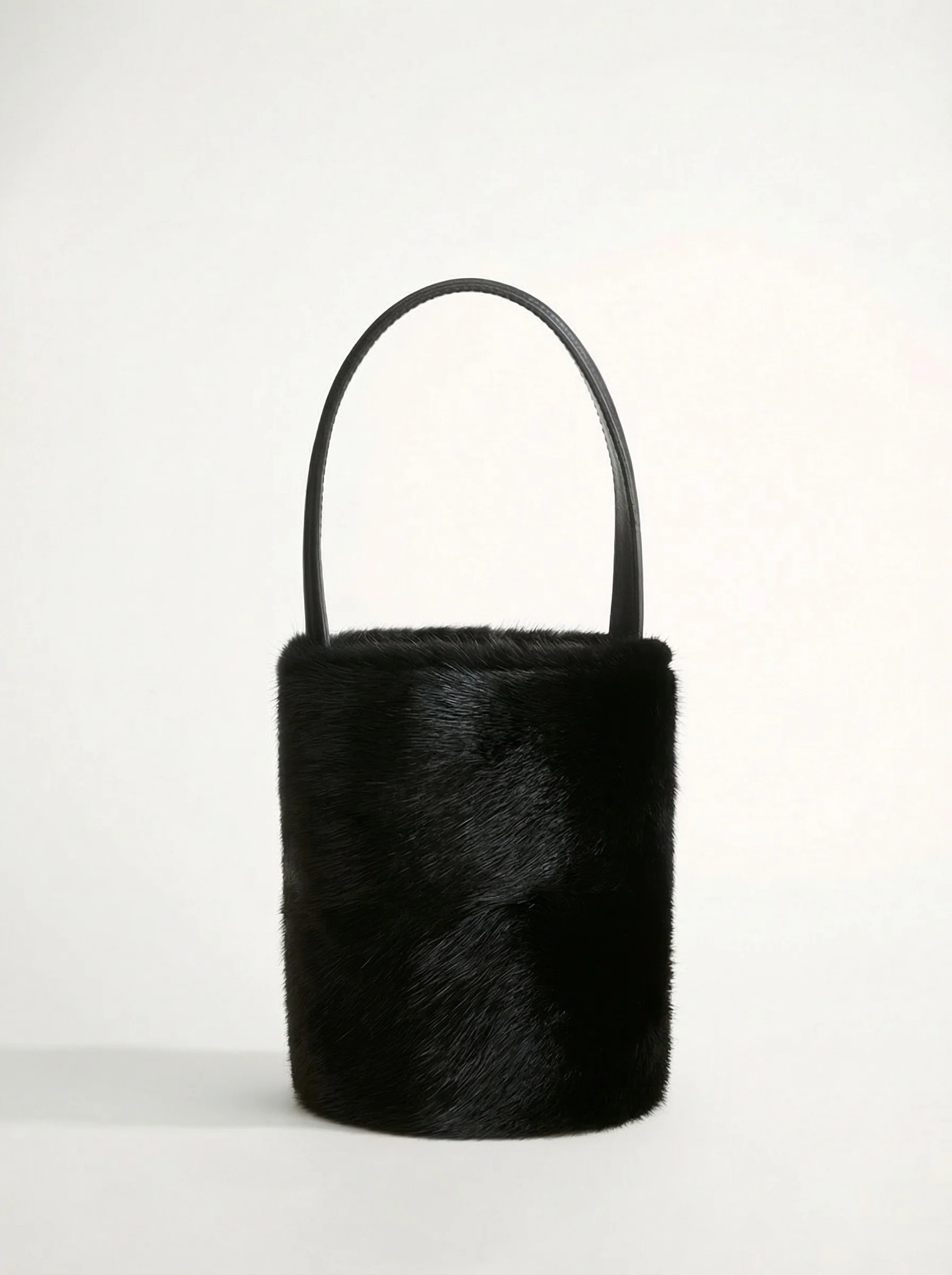 Velvet Mink Mini Bucket Bag - Image 2
