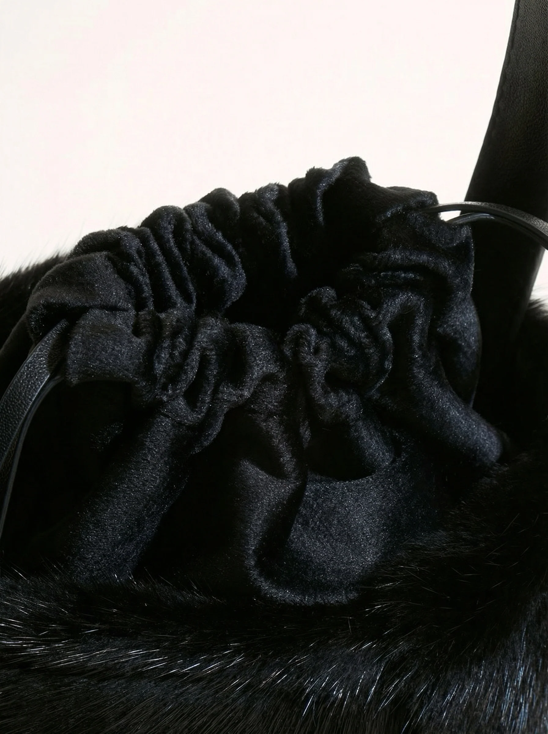 Velvet Mink Mini Bucket Bag - Image 3