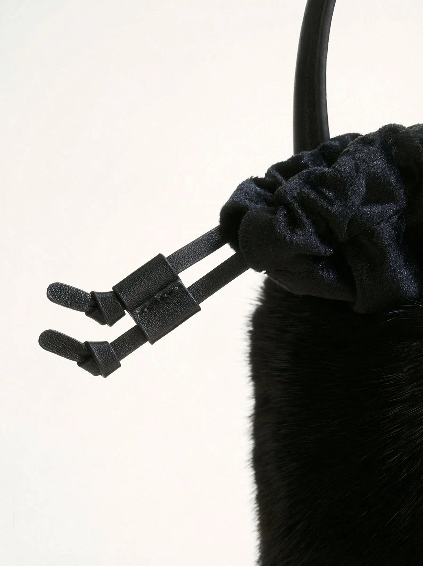 Velvet Mink Mini Bucket Bag - Image 4