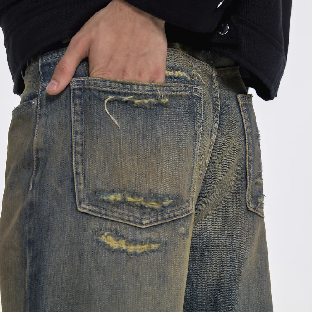 Vintage Blue Flared Jeans - Image 5