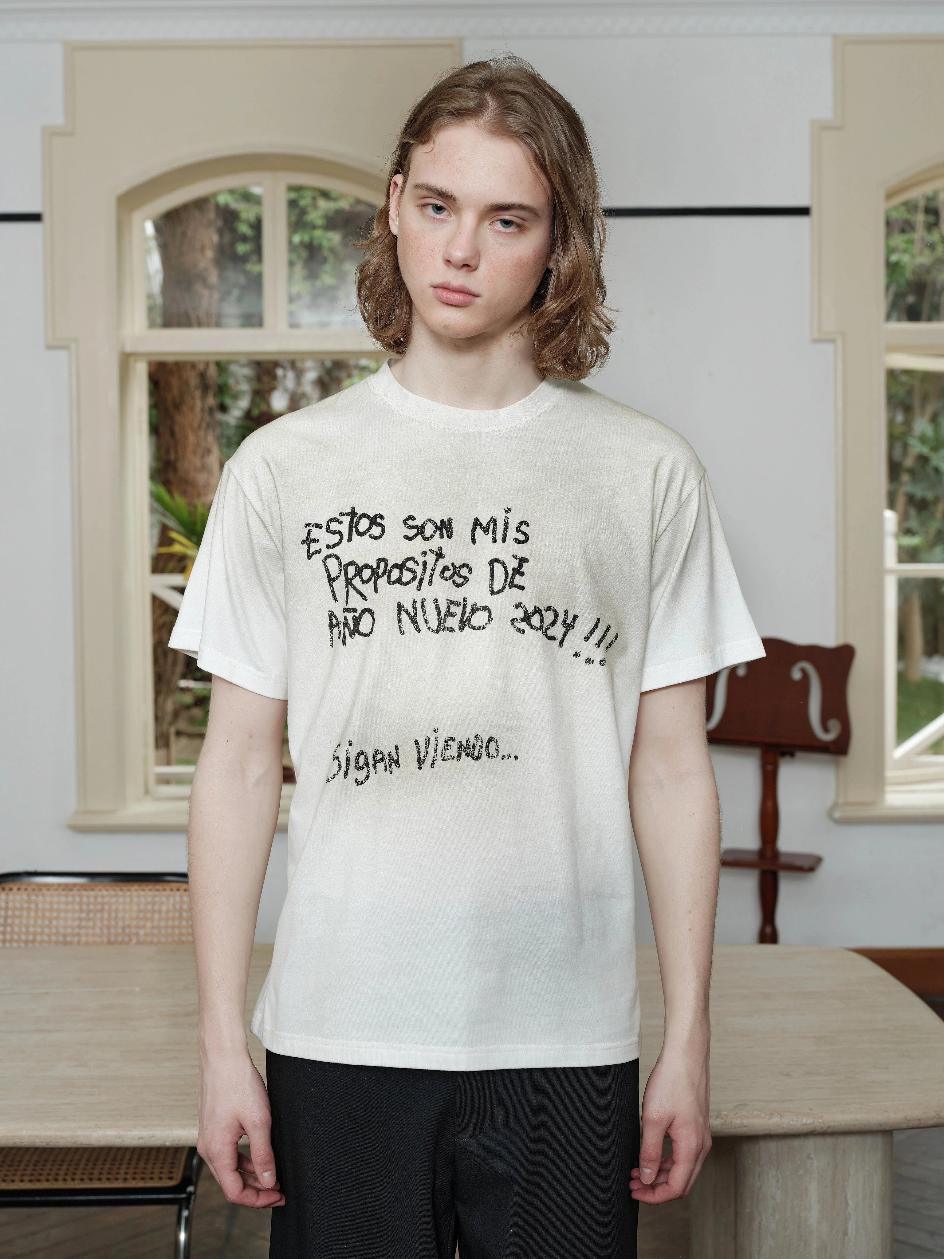 Vintage Brush Slogan Tee - Image 2
