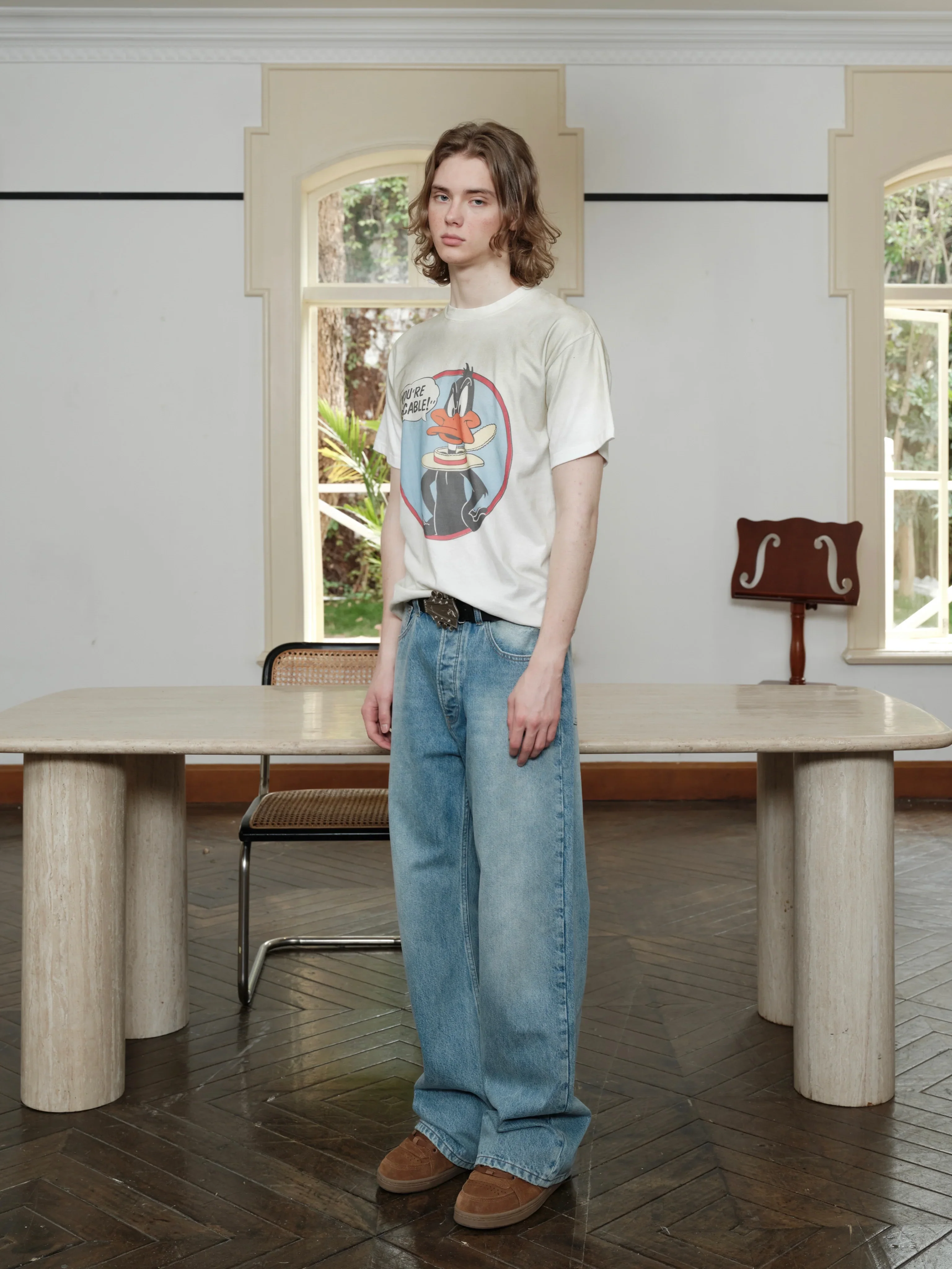 Vintage Brush Slogan Tee - Image 3