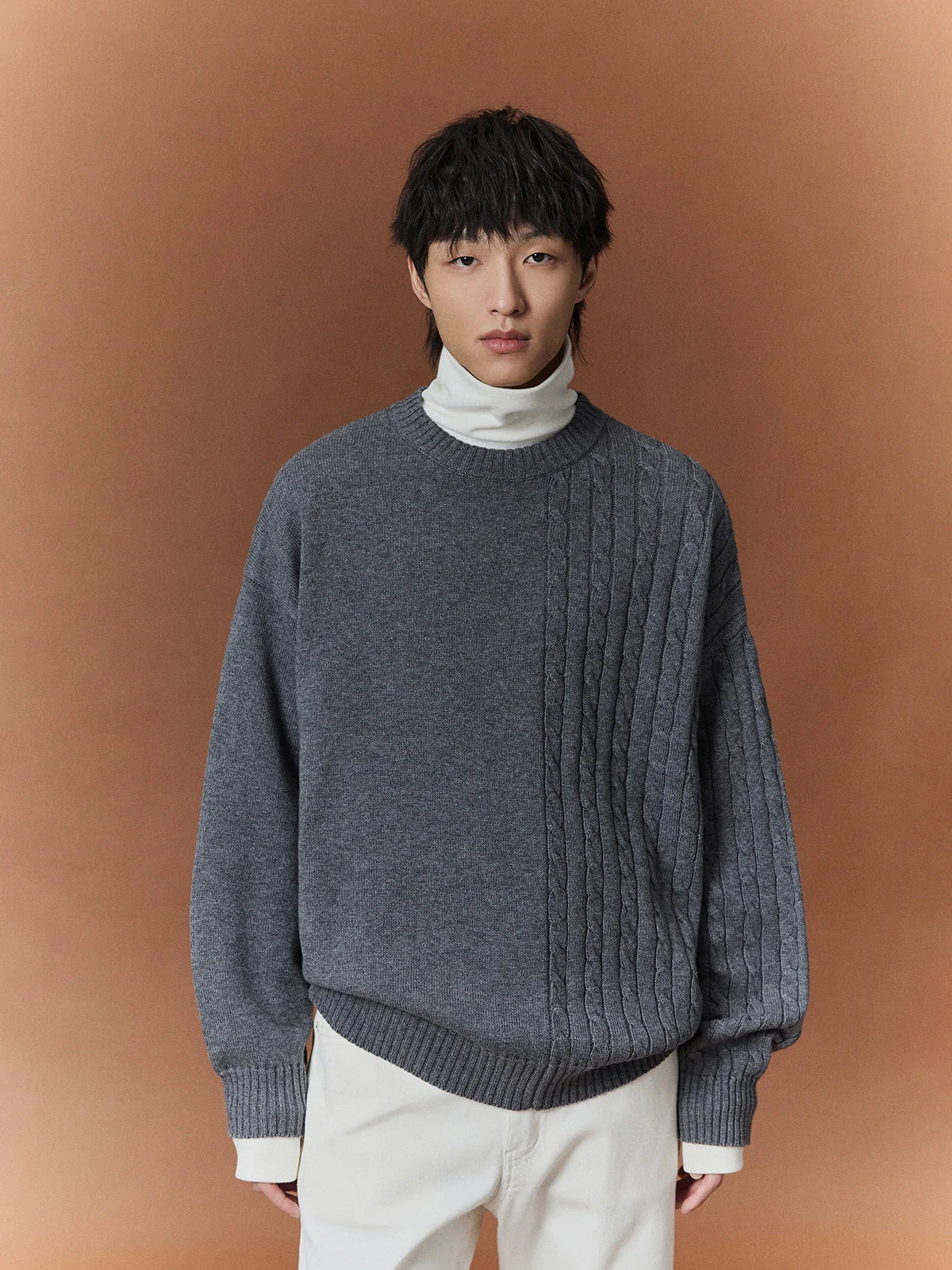 Vintage Cable Knit Sweater - Image 4