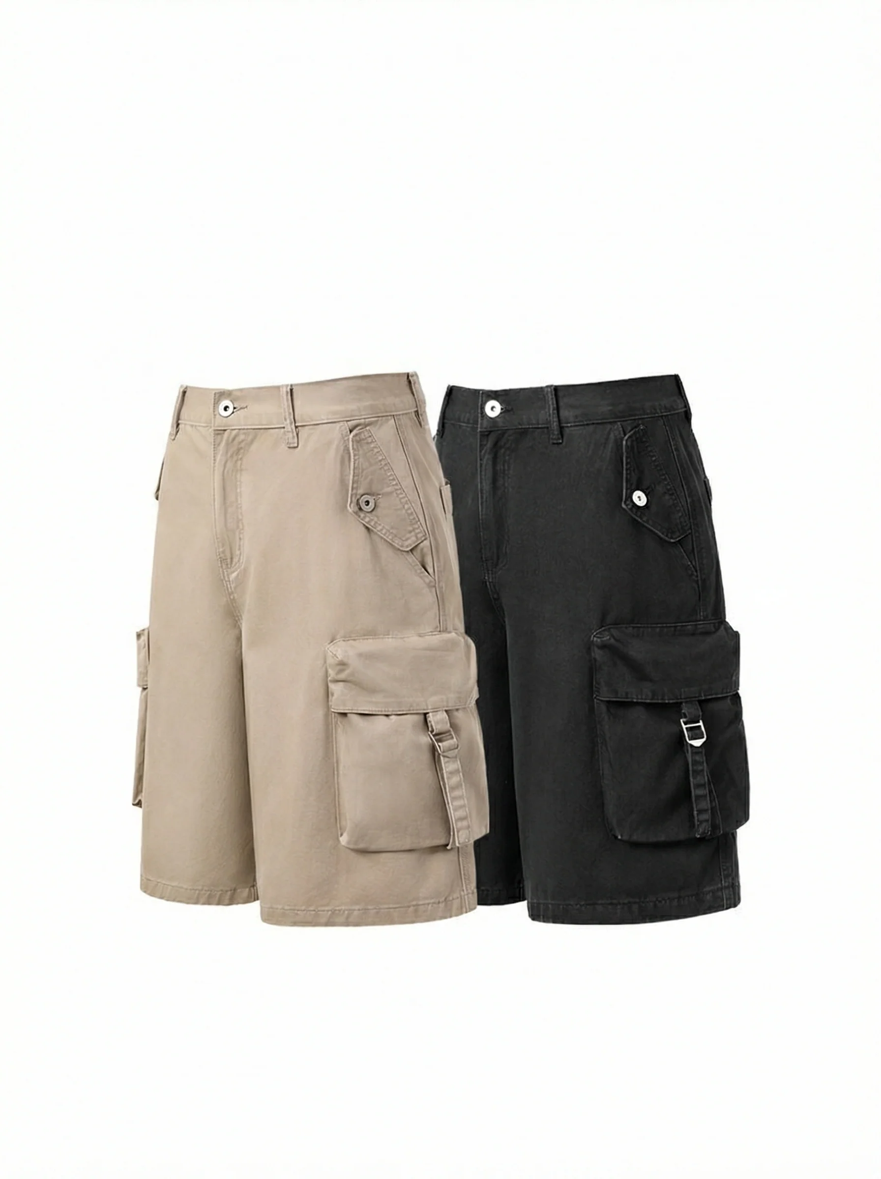 Vintage Cotton Cargo Shorts - Image 5
