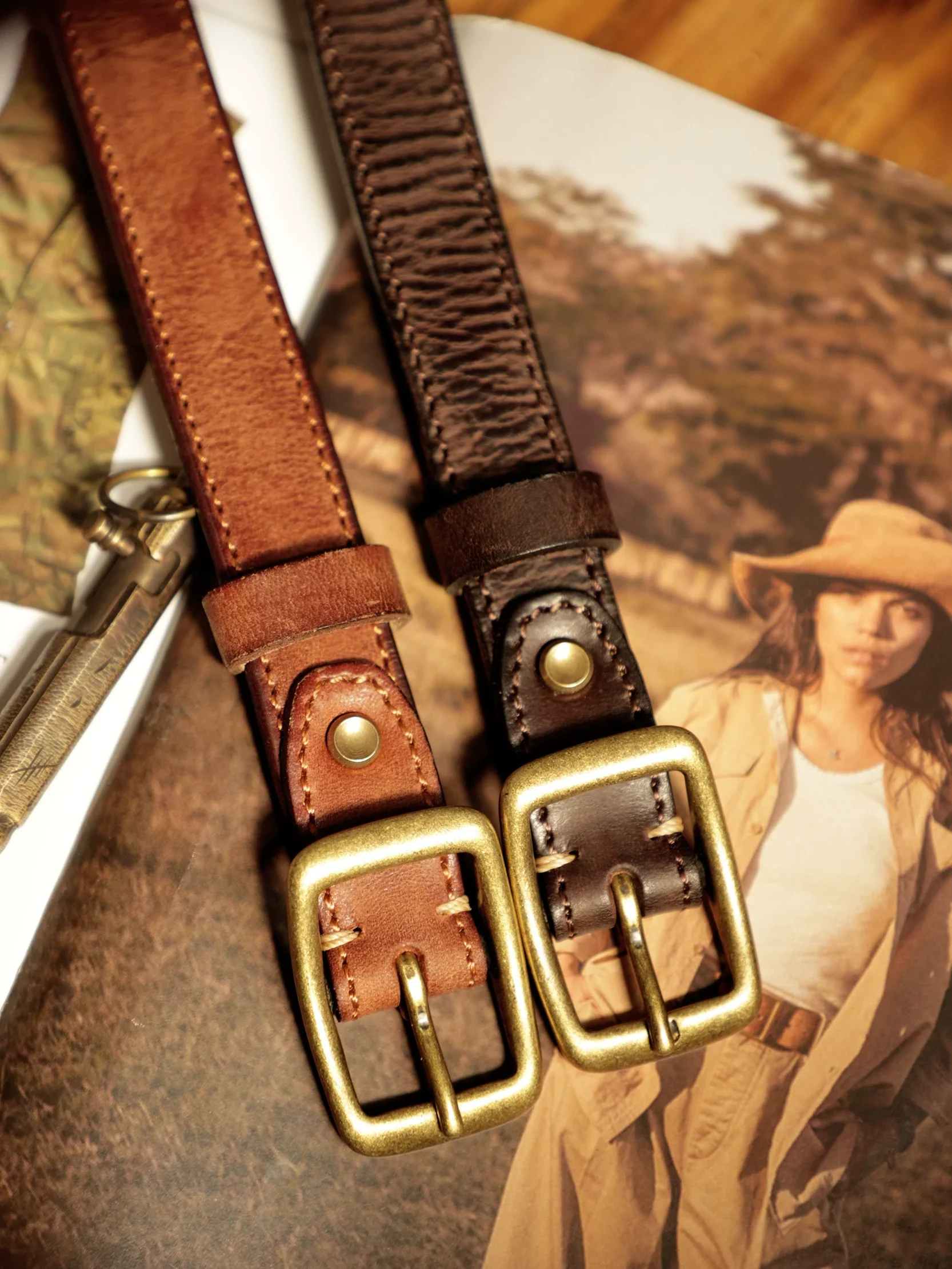 Vintage Leather Belt - Image 4
