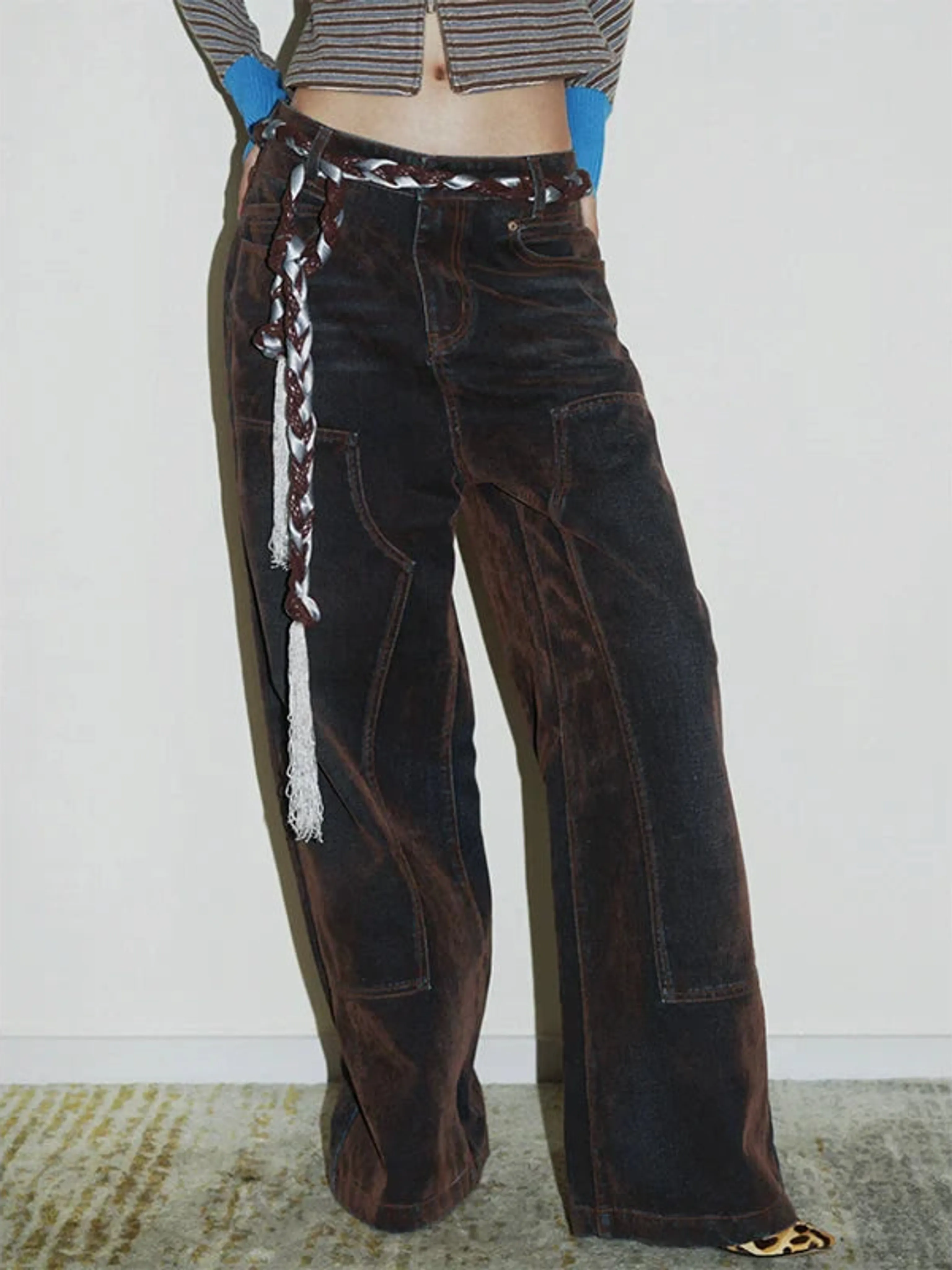 Vintage Loose Wide-Leg Jeans - Image 4