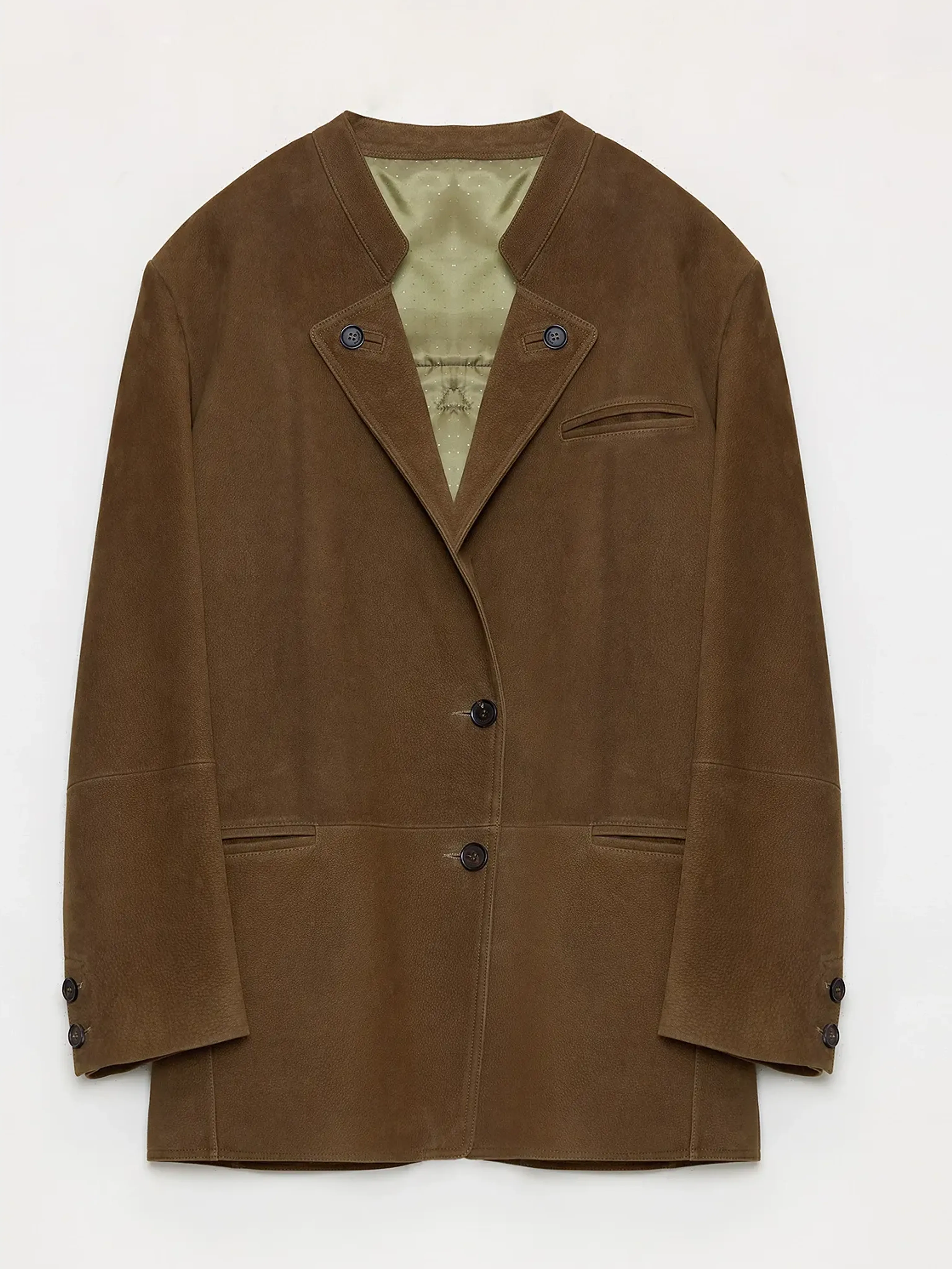 Vintage Oil Waxed Goat Leather Jacket - Image 12