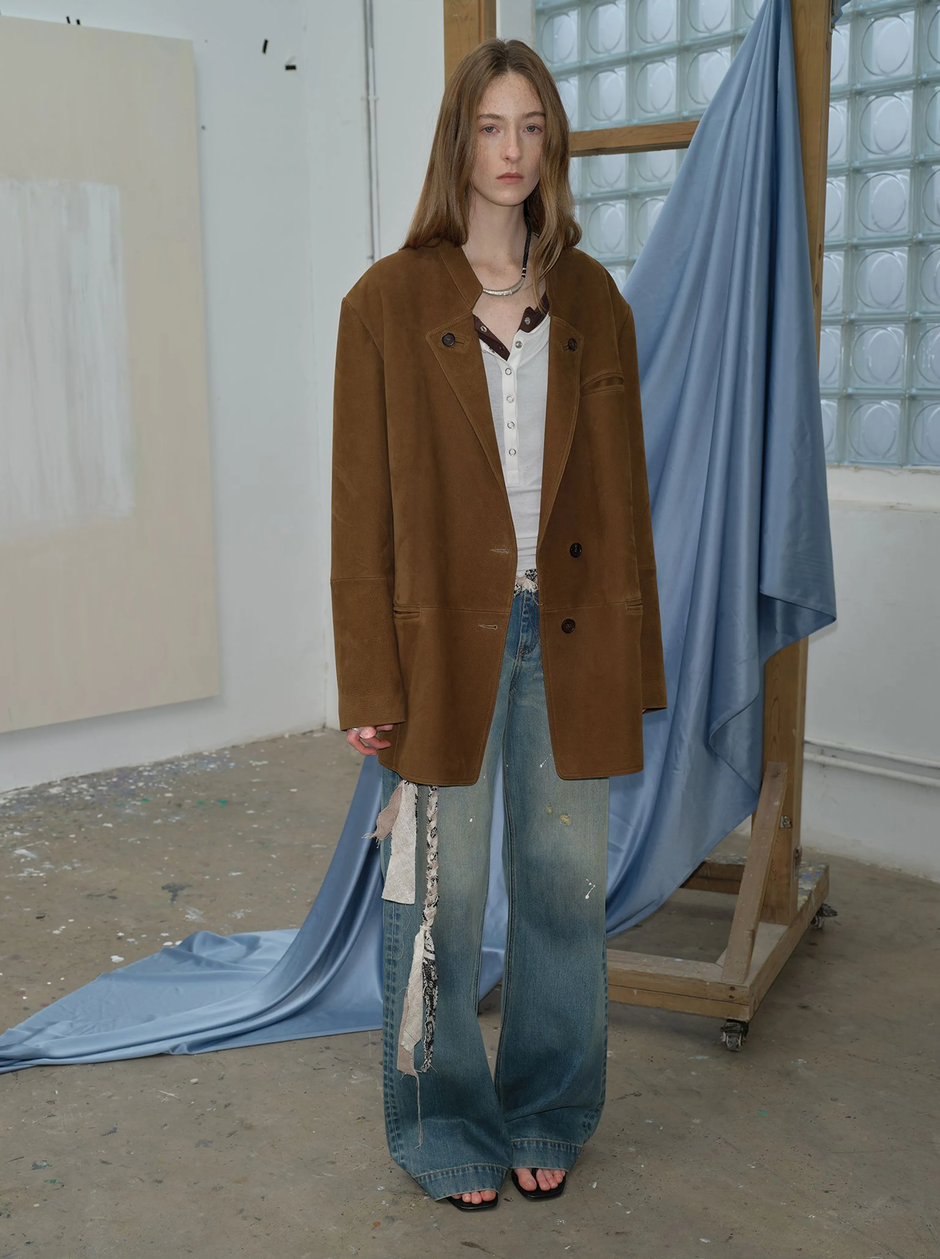 Vintage Oil Waxed Goat Leather Jacket - Image 13