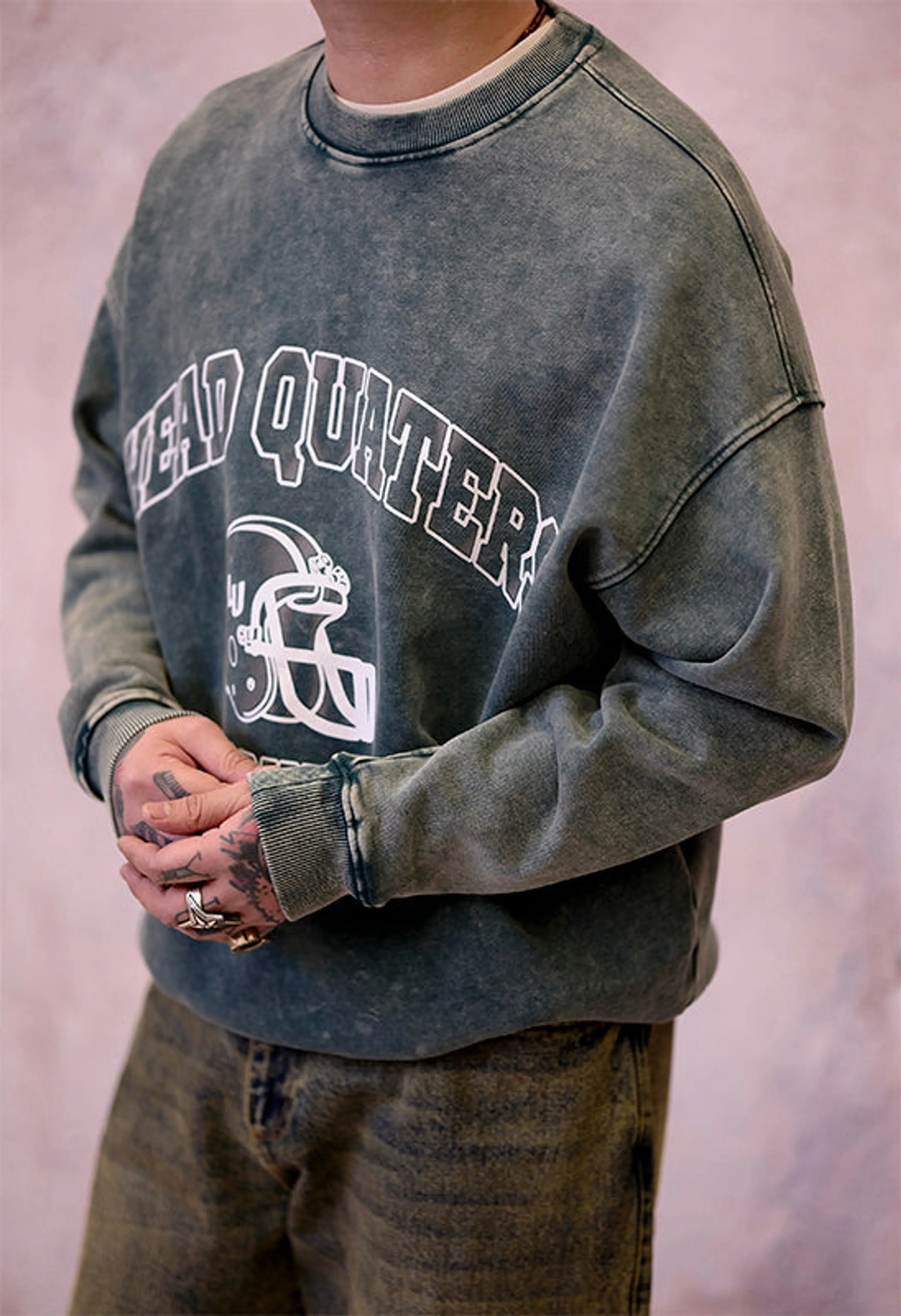 Vintage Oversized Collegiate Sweatshirt - Image 4