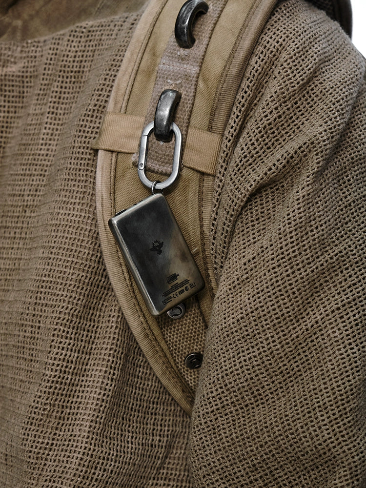 Vintage Silver Music Player Keychain - Image 2