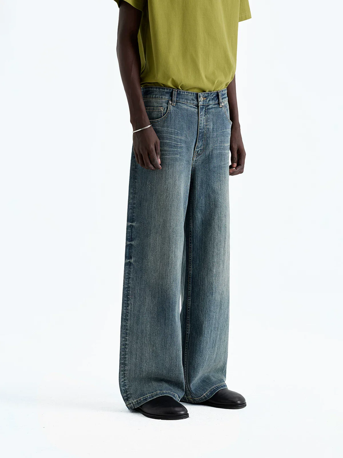 Vintage Wash Straight-Leg Jeans - Image 4