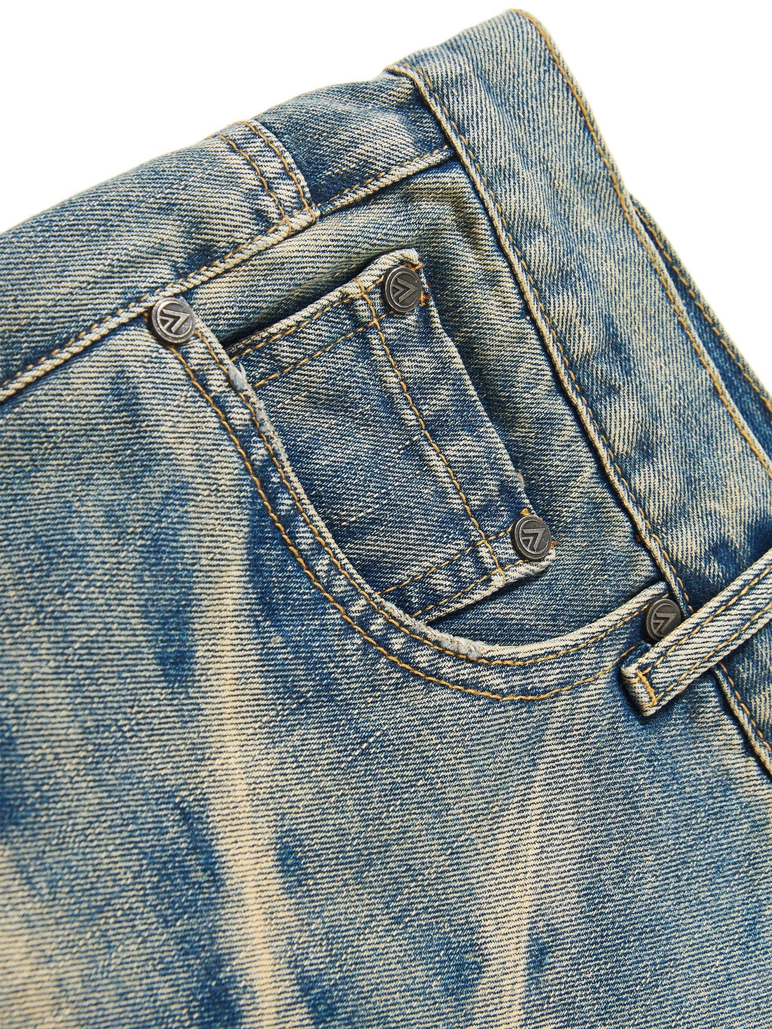 Vintage Wash Wide-Leg Jeans - Image 2