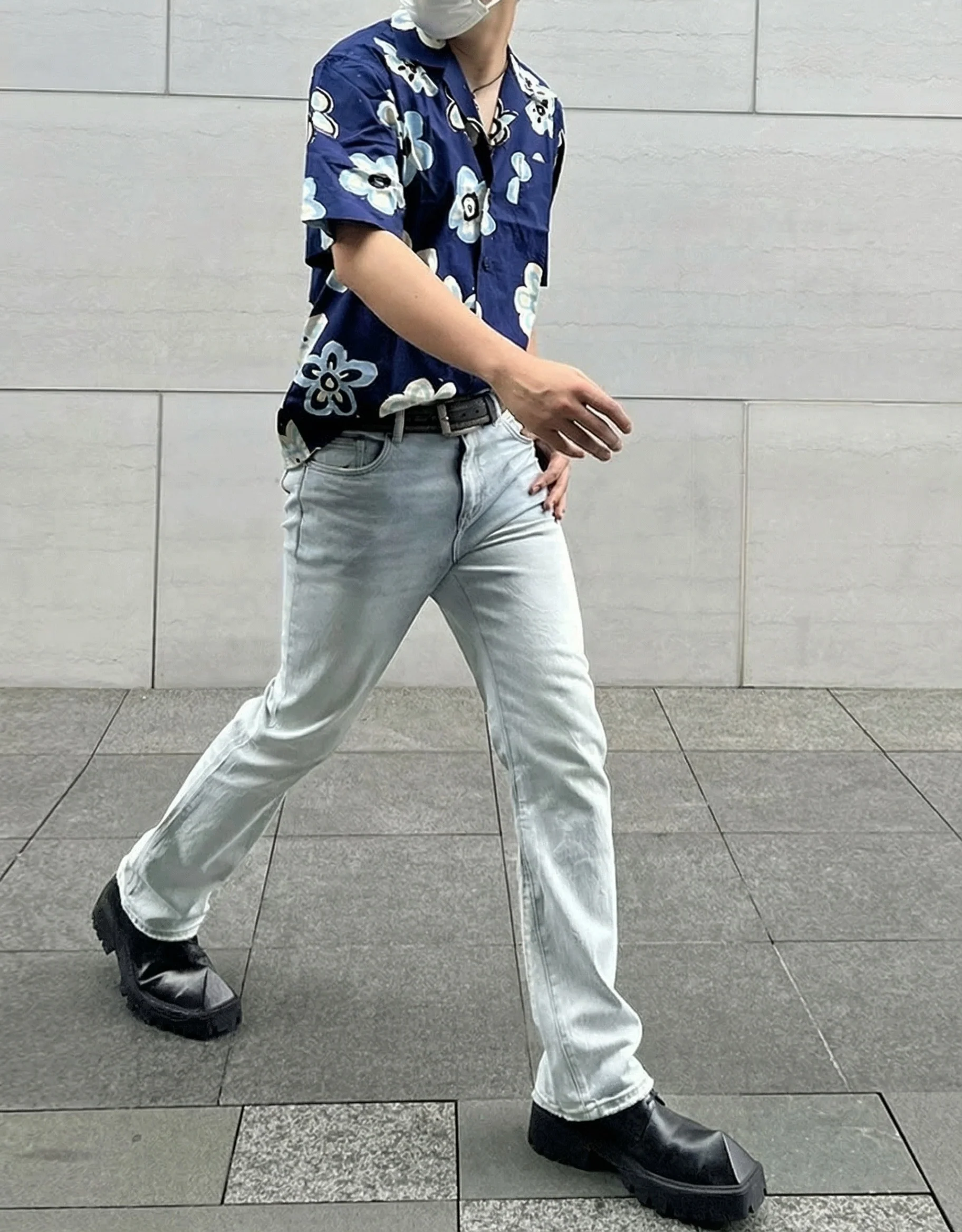 Vintage Washed Flared Jeans