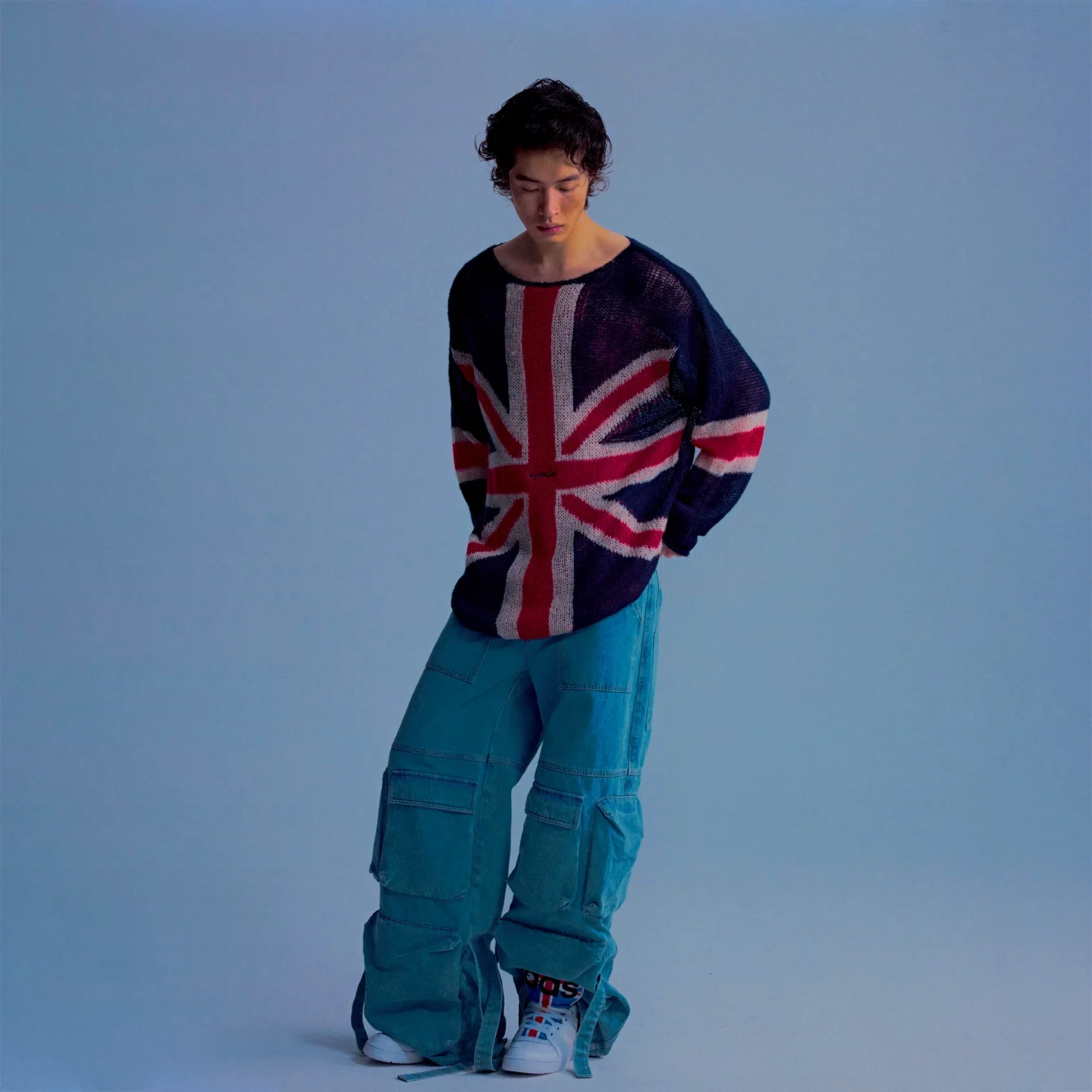 Vintage Washed Multi-Pocket Jeans - Image 3