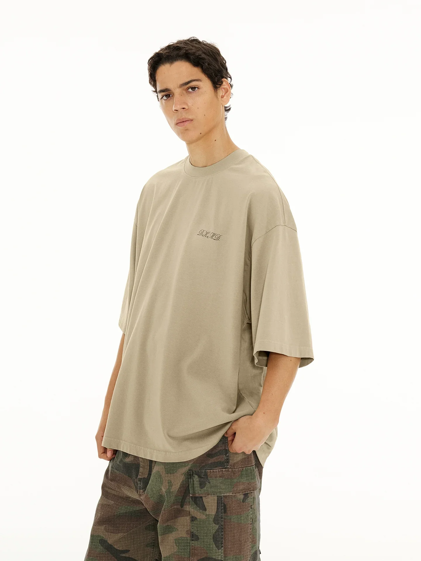 Vintage-Washed Oversized Tee - Image 2