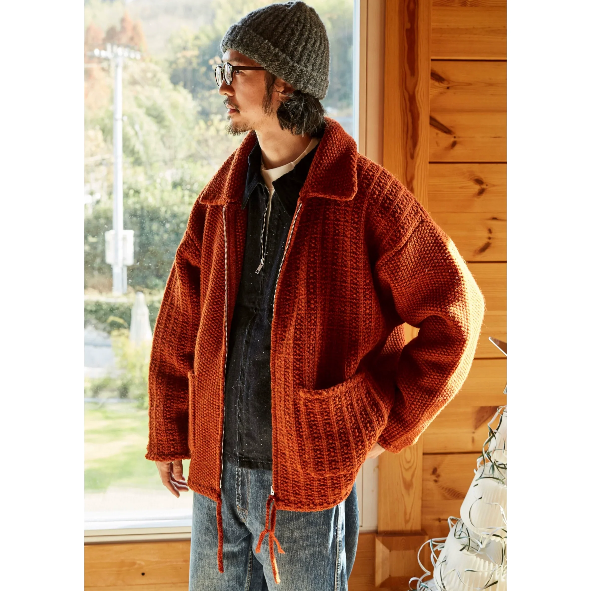 Vintage Wool Zip Jacket - Image 2