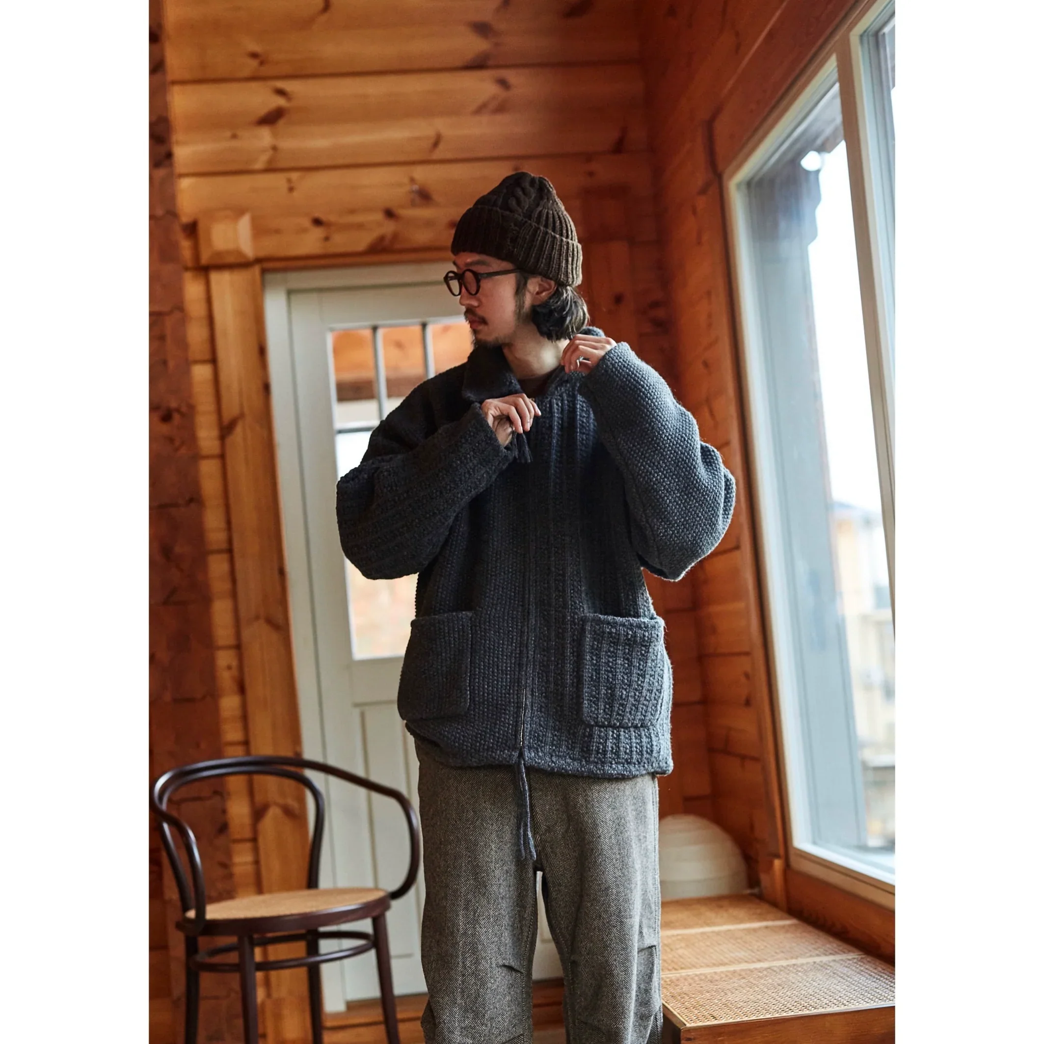 Vintage Wool Zip Jacket - Image 3
