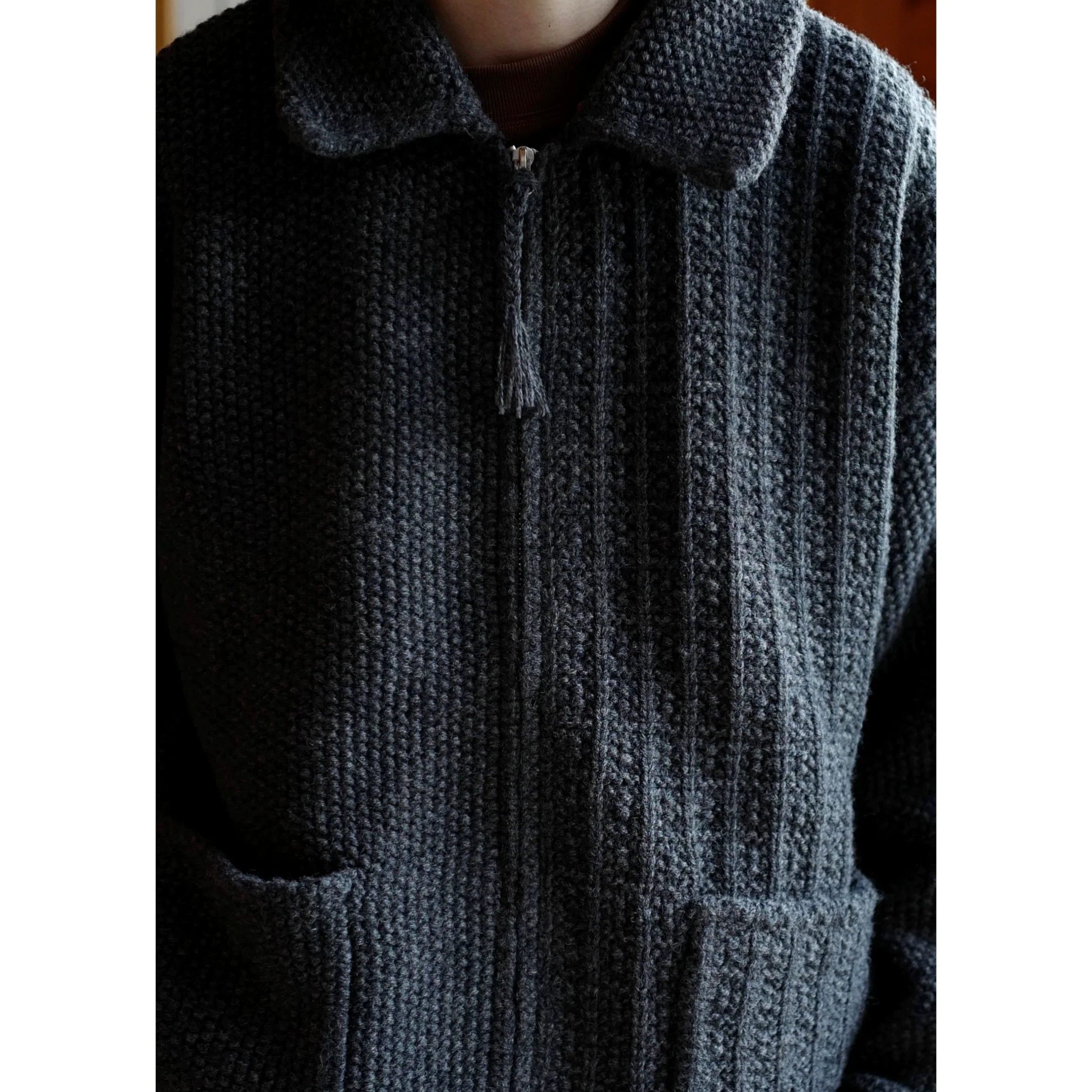 Vintage Wool Zip Jacket - Image 4