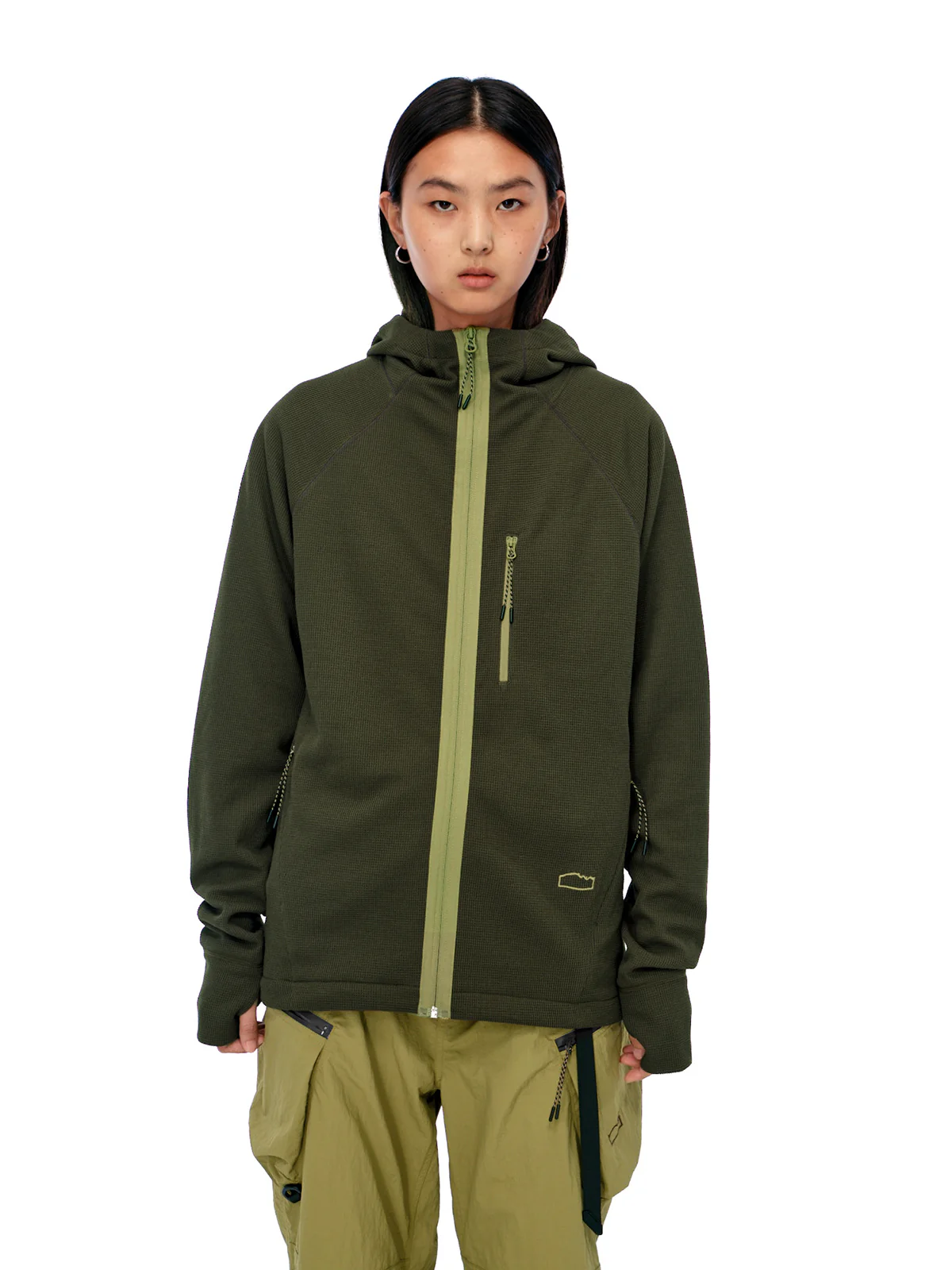 Waffle Hooded Jacket
