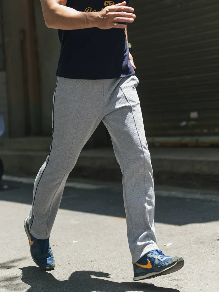 Waffle Knit Track Pants - Image 2