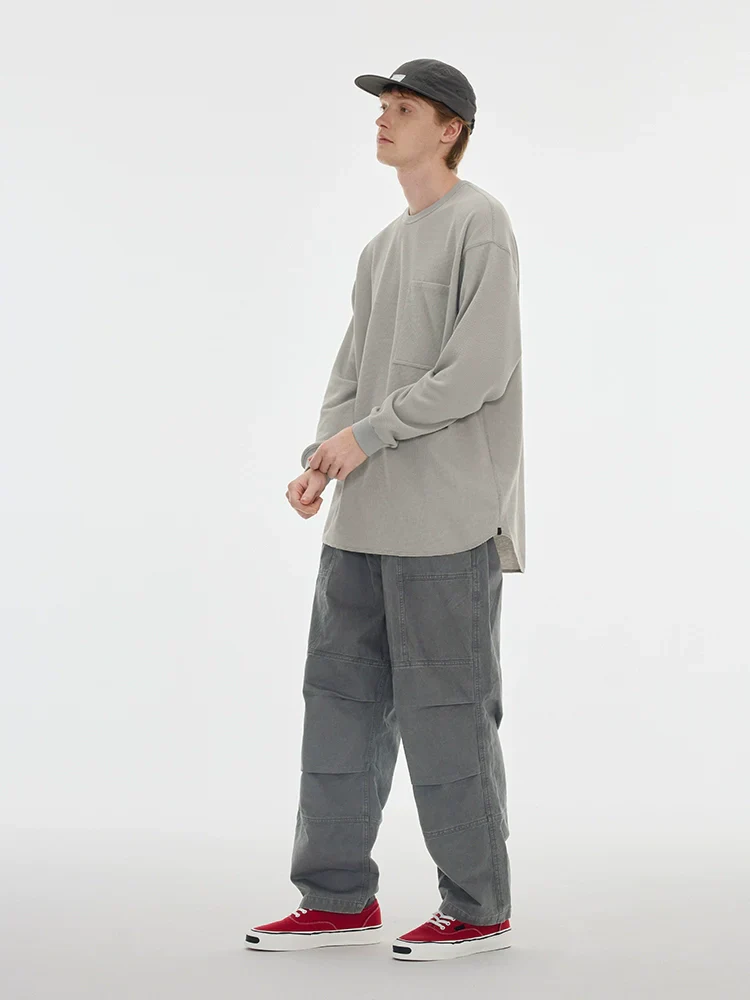 Waffle Long-Sleeve Pocket Tee - Image 5