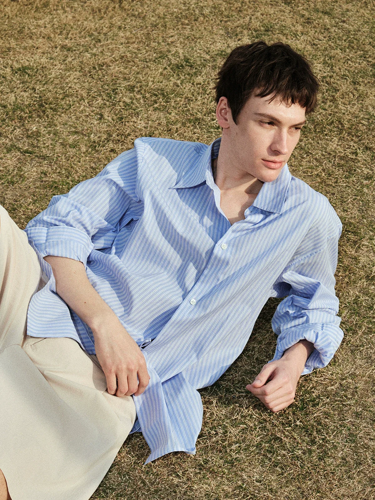 Waist-Tie Striped Shirt - Image 4