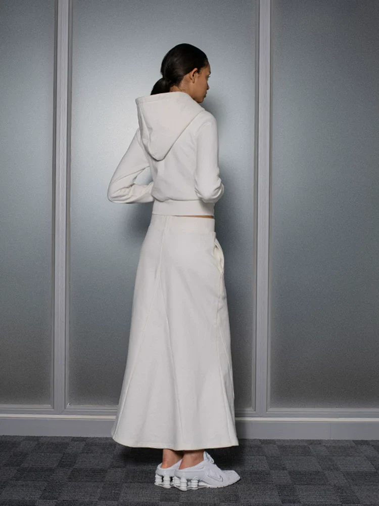 Walk Hooded Cardigan & Fishtail Skirt Set - Image 4
